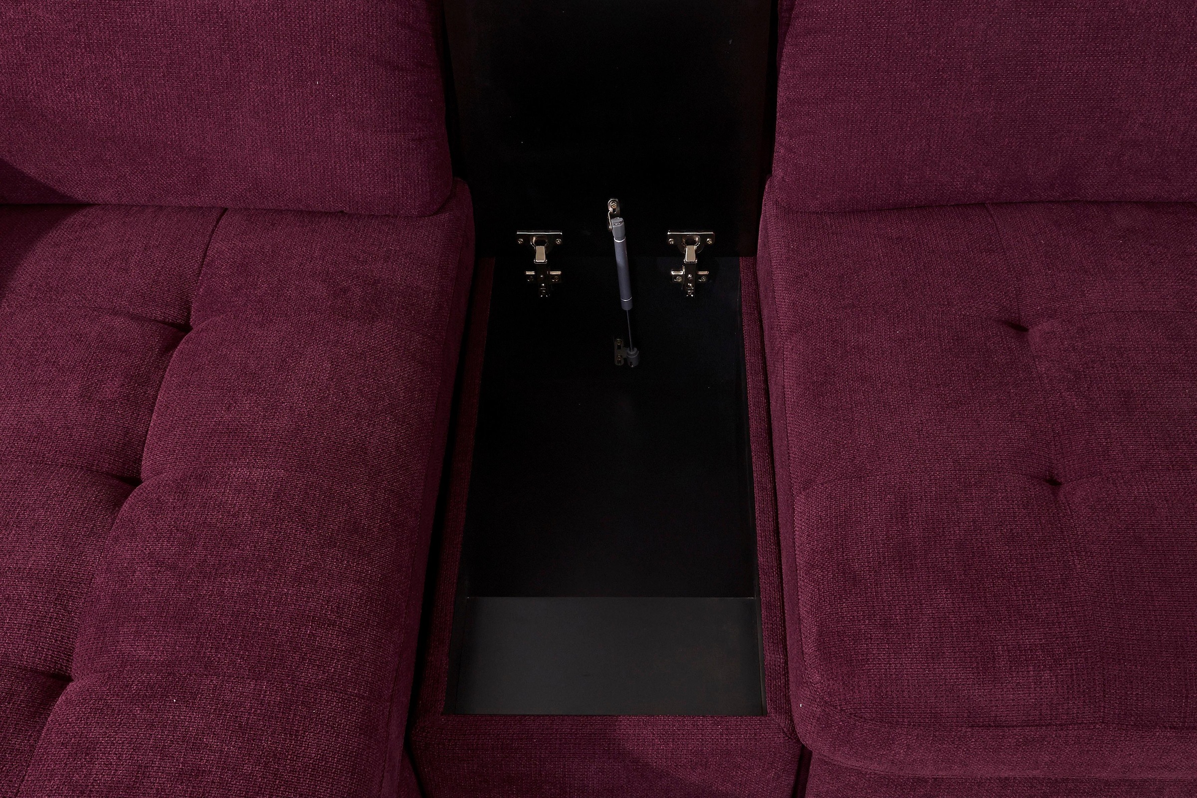 sit&more Wohnlandschaft »Stardust U-Form«, inklusive Kopfteilverstellung, Armlehnenfunktion und Tischelement