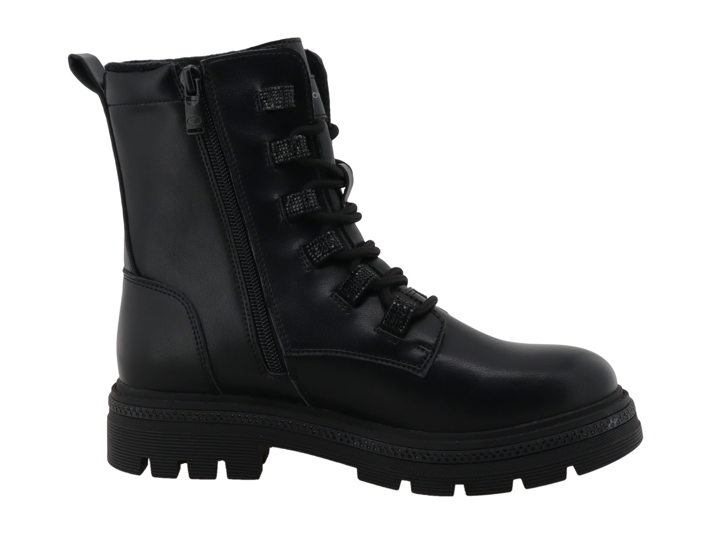 TOM TAILOR Schnürstiefelette  Blockabsatz, Schnürboots mit Glitzerdetails