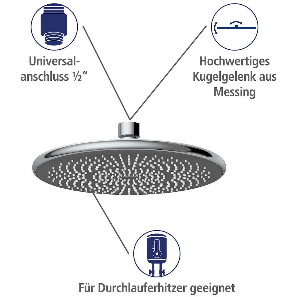 WENKO Regenduschkopf »Watersaving«, (1 tlg.)