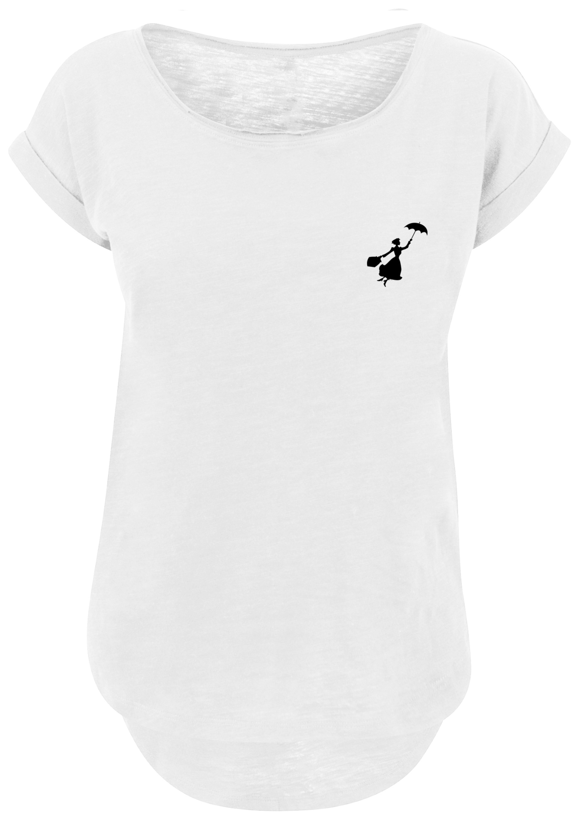 F4NT4STIC T-Shirt »Disney Mary Poppins Flying Silhouette«, Damen,Premium Merch,Lang,Longshirt,Bedruckt