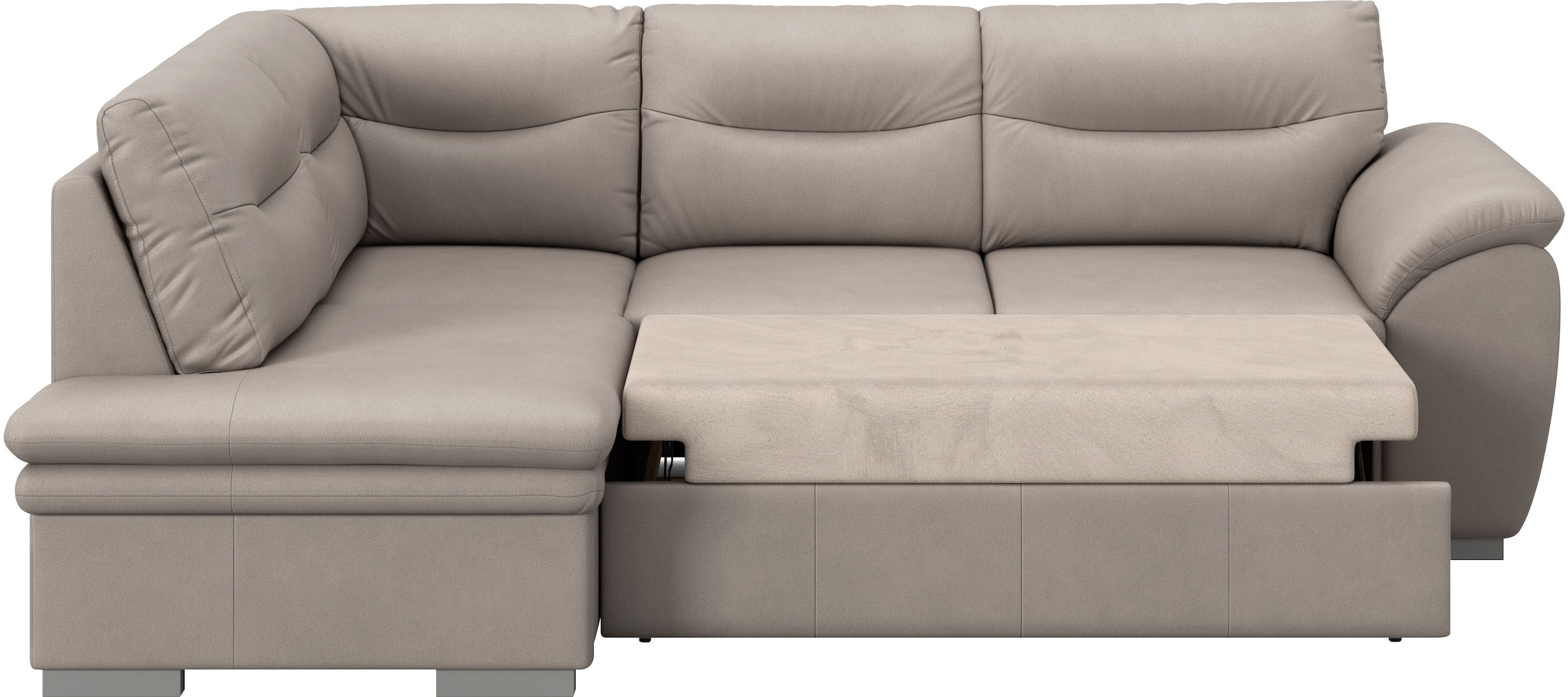 COTTA Ecksofa »Leandra L-Form«, wahlweise mit Bettfunktion & Bettkasten