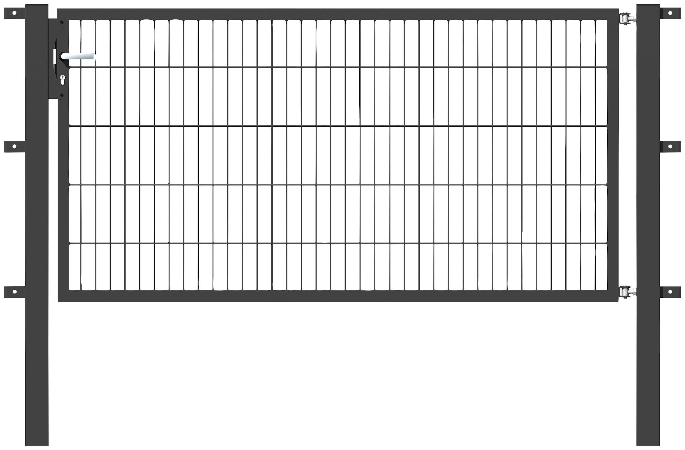 Alberts Zauneinzeltür, 200 cm Breite, in versch. Höhen