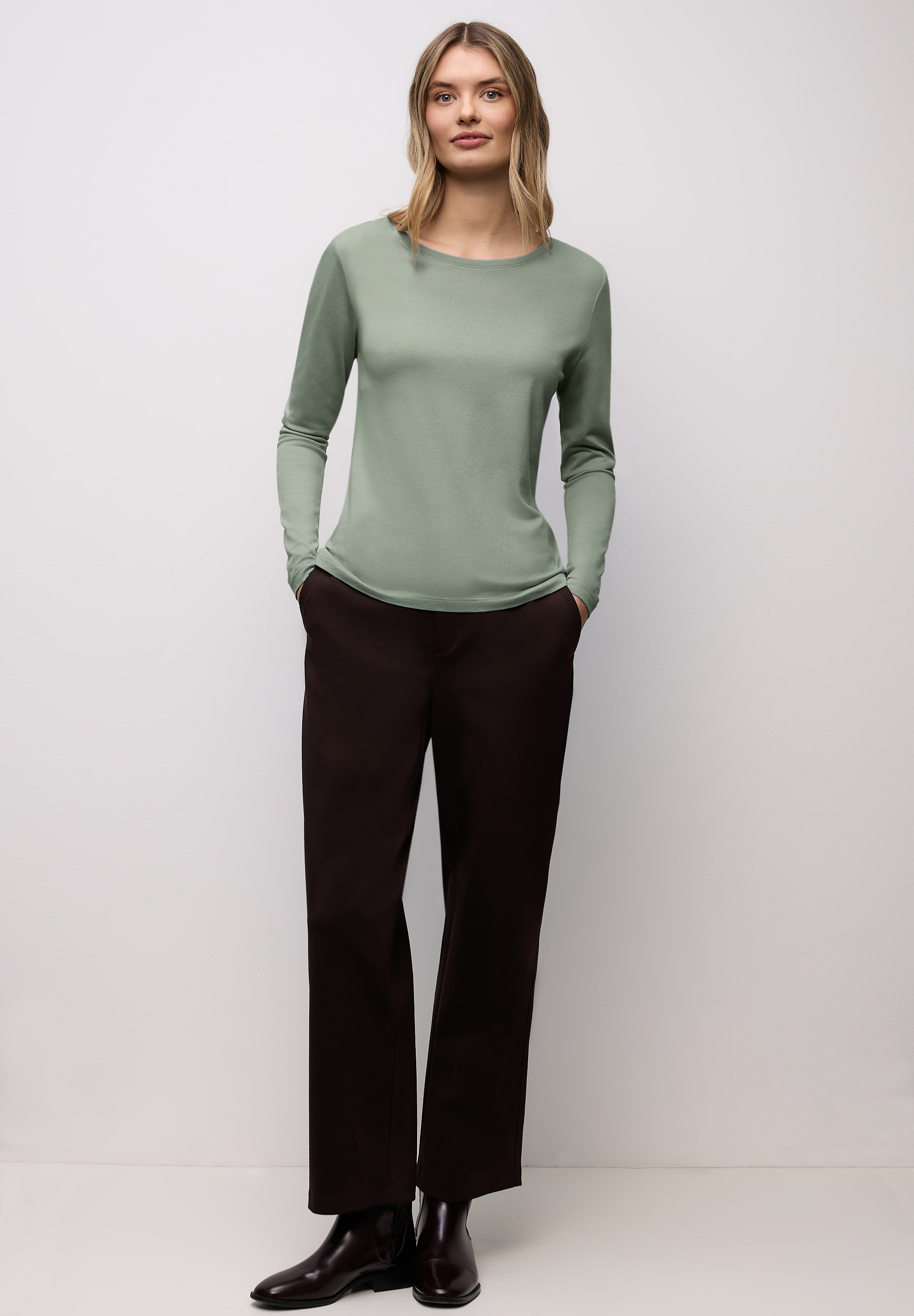 Thumbnail - STREET ONE Langarmshirt mit Rundhalsausschnitt