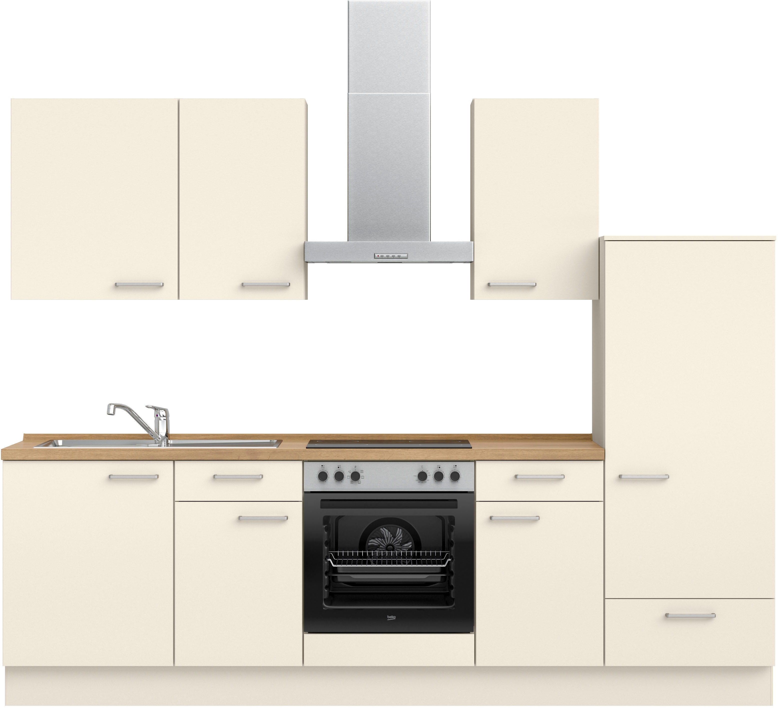 nobilia ""Touch I", NEU: individuell anpassbar mit gratis Profi-Beratung" vormontiert, Breite 270 cm, Ausrichtung wählbar, wahlw. mit E-Geräten