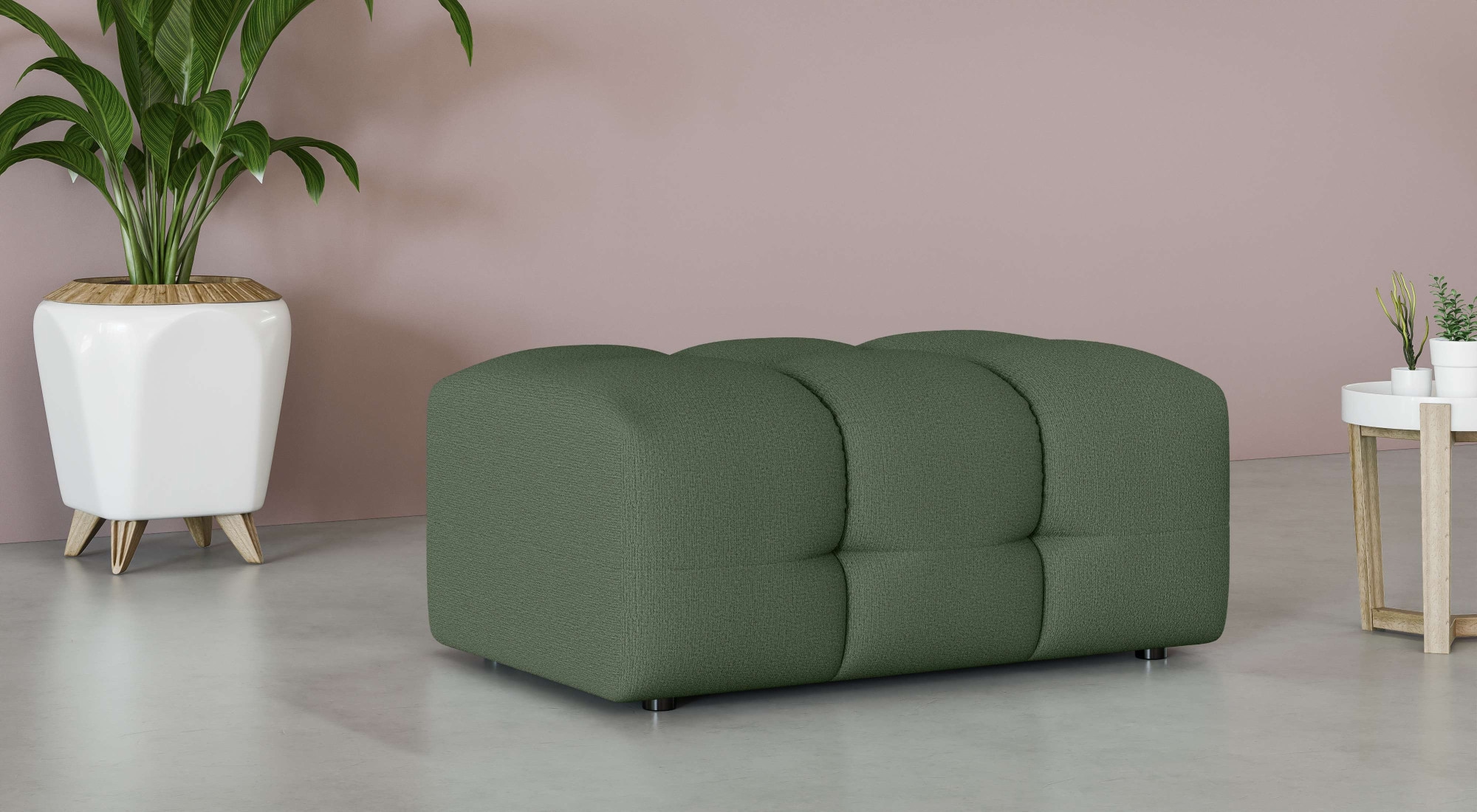 OTTO home Polsterhocker "Manilla, trendige Steppung, passend zur Serie, B/T günstig online kaufen