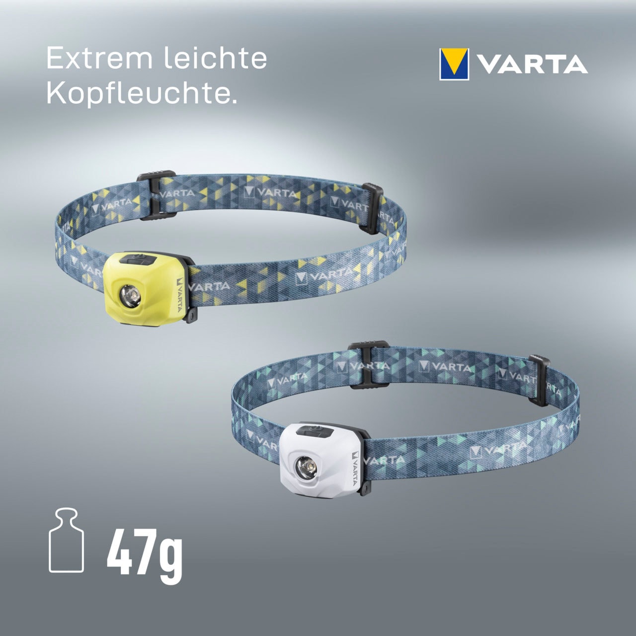 VARTA Taschenlampe »Outdoor Sports Ultralight H30R«, (1 St.), aufladbare Stirnleuchte mit Tastensperre und Speicherfunktion