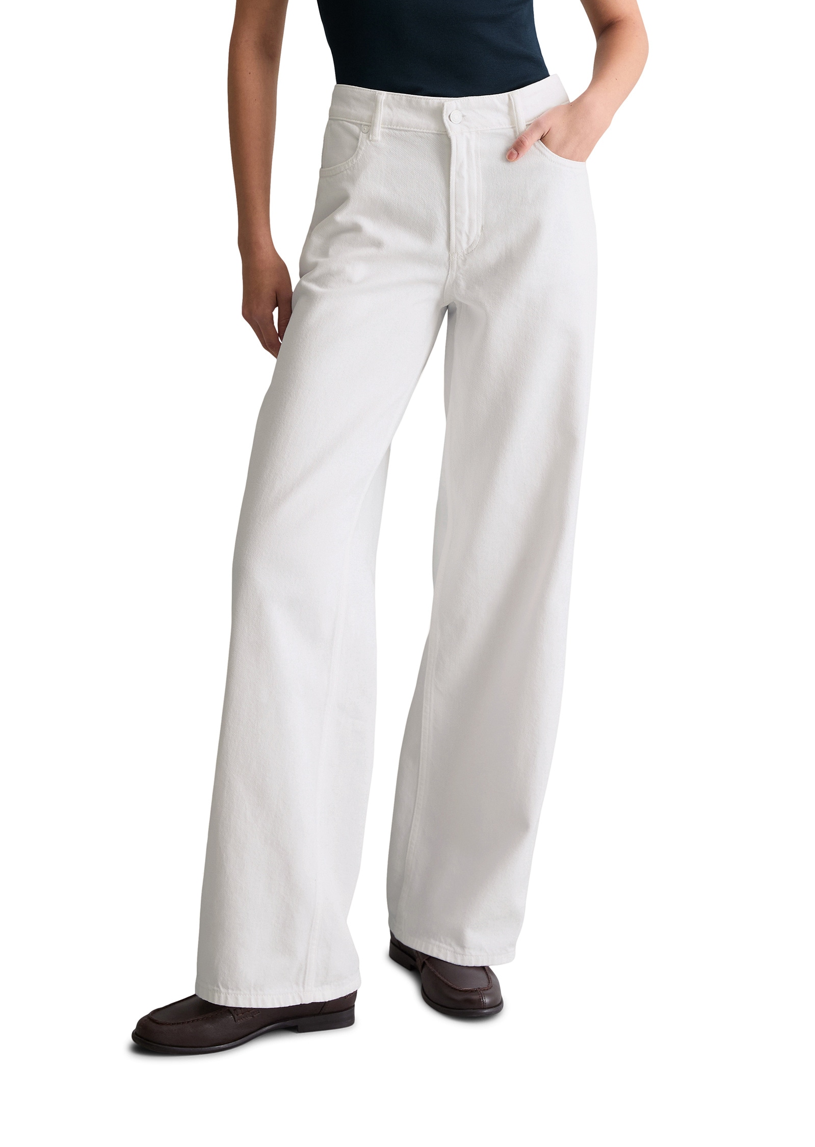 Marc OPolo DENIM Weite Jeans "aus weichem Organic-Cotton-Lyocell-Mix" günstig online kaufen