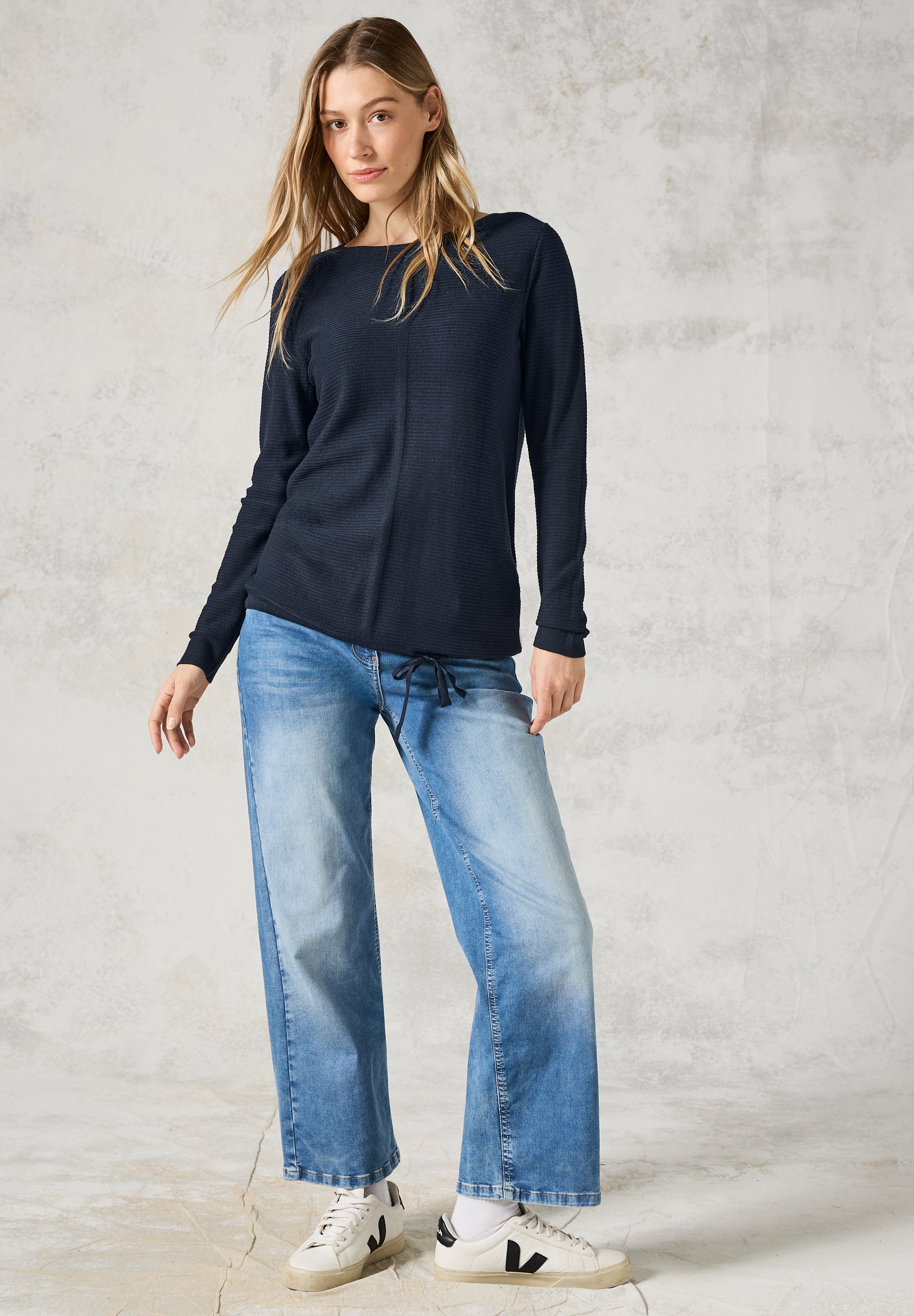 Cecil Strickpullover, mit Strick-Detail
