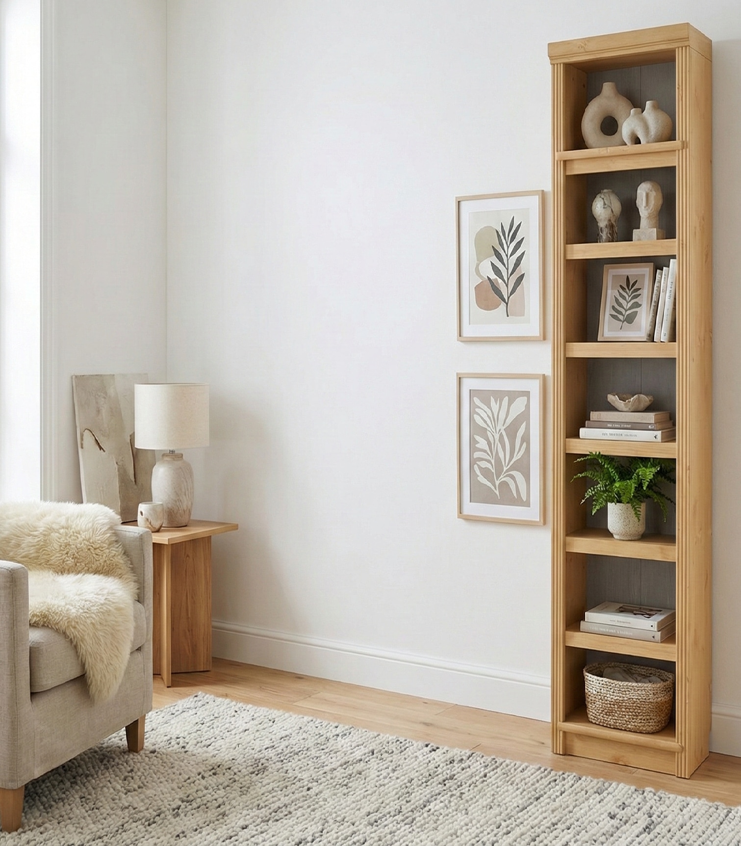OTTO home Bücherregal »Soeren« aus massiver Kiefer, Tiefe 29 cm, Höhe 220 cm,  FSC®