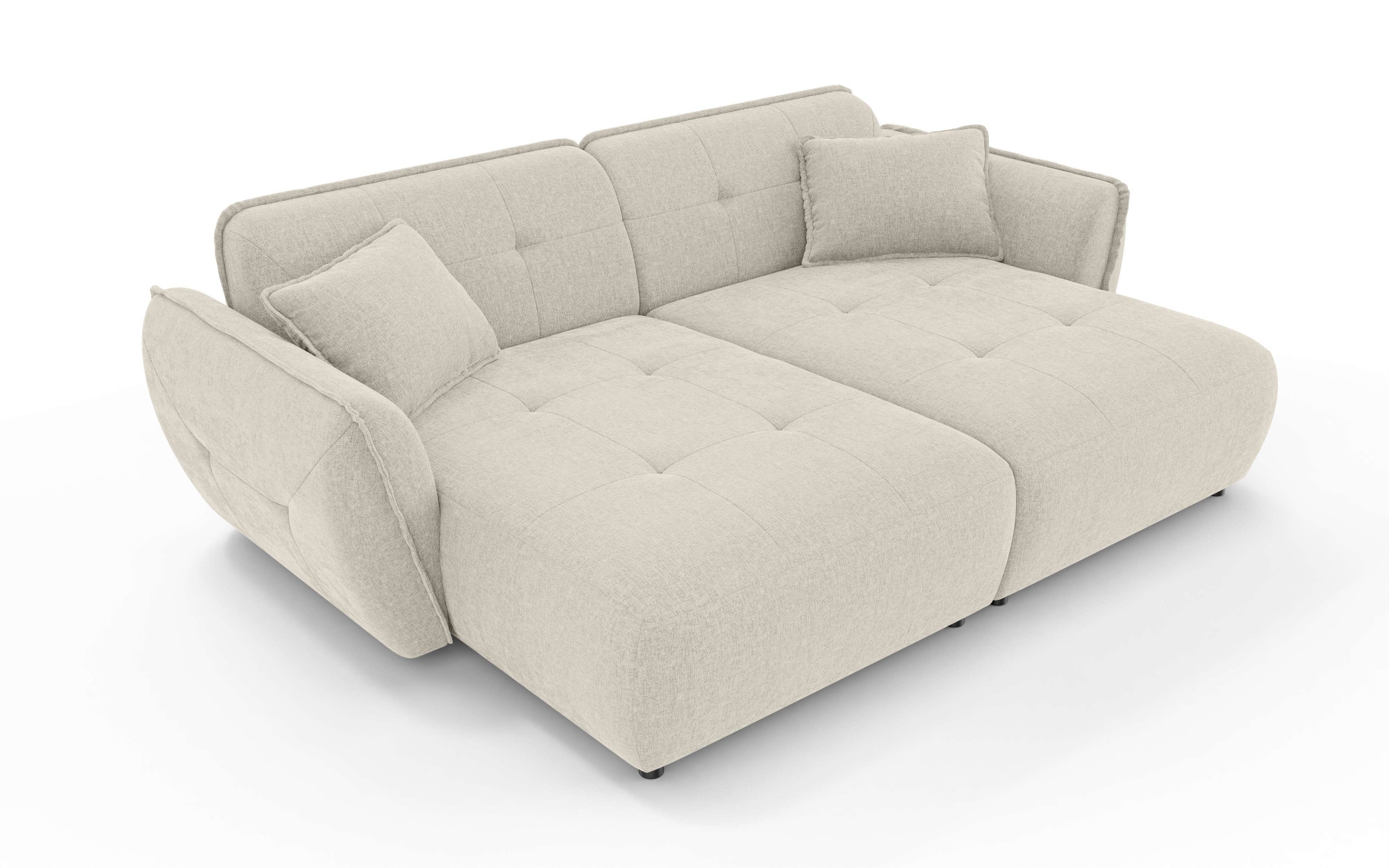 Home affaire Big-Sofa »MIRELDA Design-Sofa mit Steppungen, extra tief, Breite 251 cm« elegant und bequem, enthält 2 Zierkissen, belastbar bis 480kg
