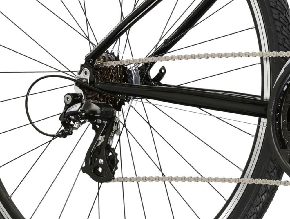 Kross Crossrad »KROSS Crossbike Evado 2.0 28" schwarz 21 Gänge«, 21 Gang, Shimano, Tourney Schaltwerk, Kettenschaltung