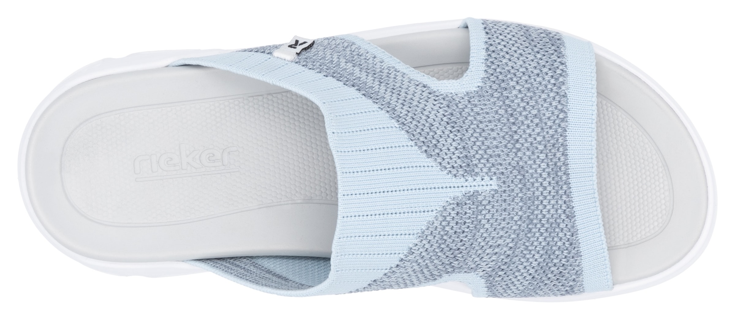 RIEKER Sport Pantolette, Sommerschuh, Schlappen, Poolslides, Strandschuh, maschinenwaschbar