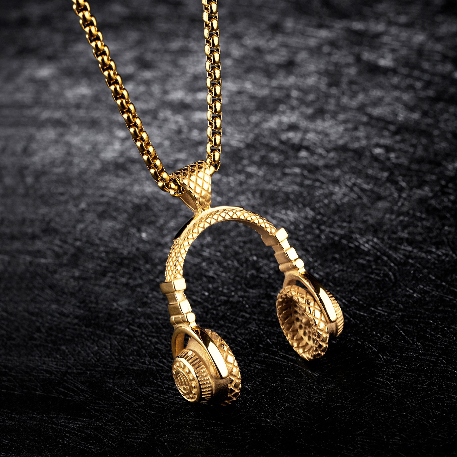 COLLEZIONE ALESSANDRO Kette mit Anhänger »Kopfhörer«, mit filigranen Details