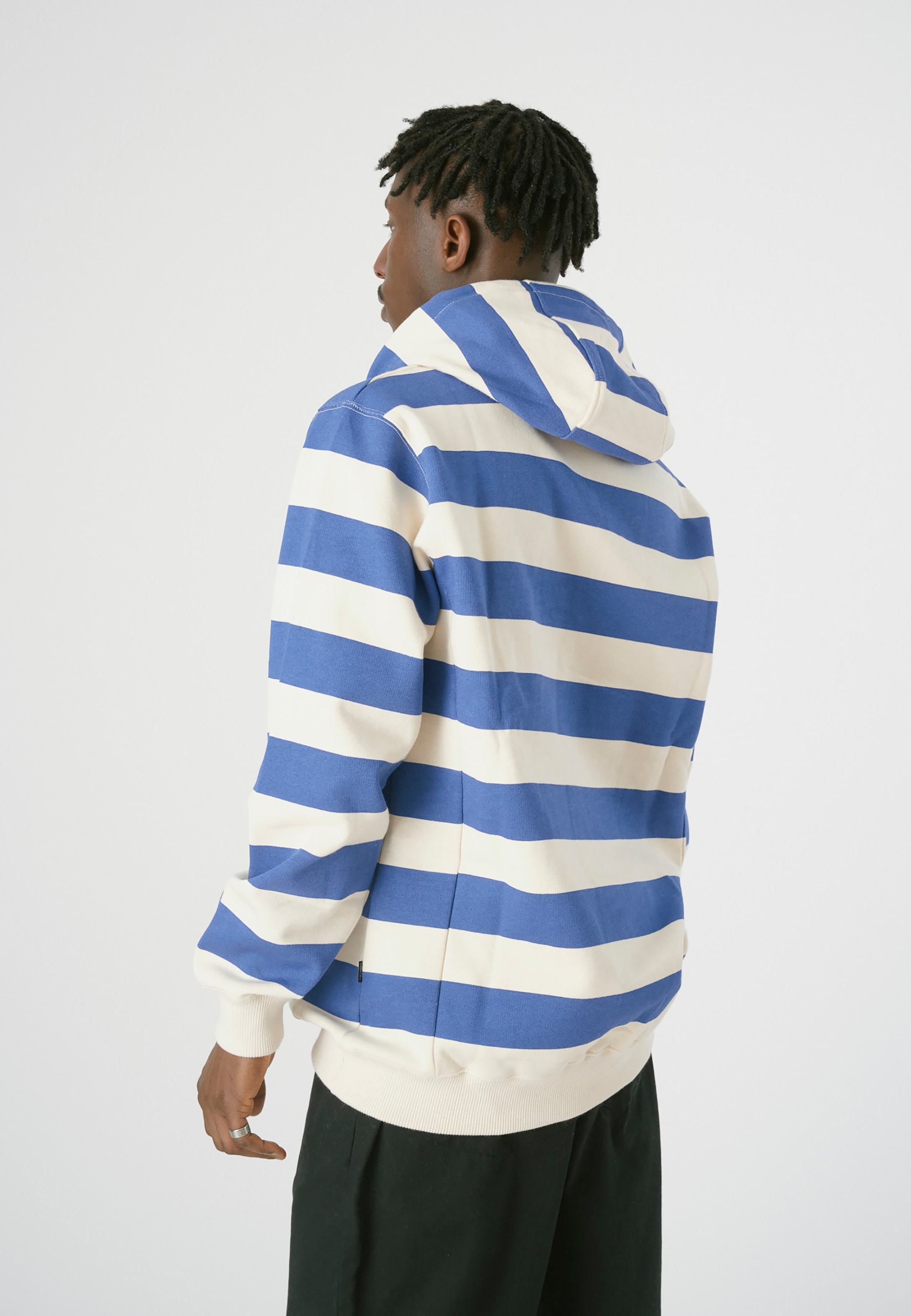 Cleptomanicx Kapuzensweatshirt »Hooded Stripe«, mit praktischem Half-Zip