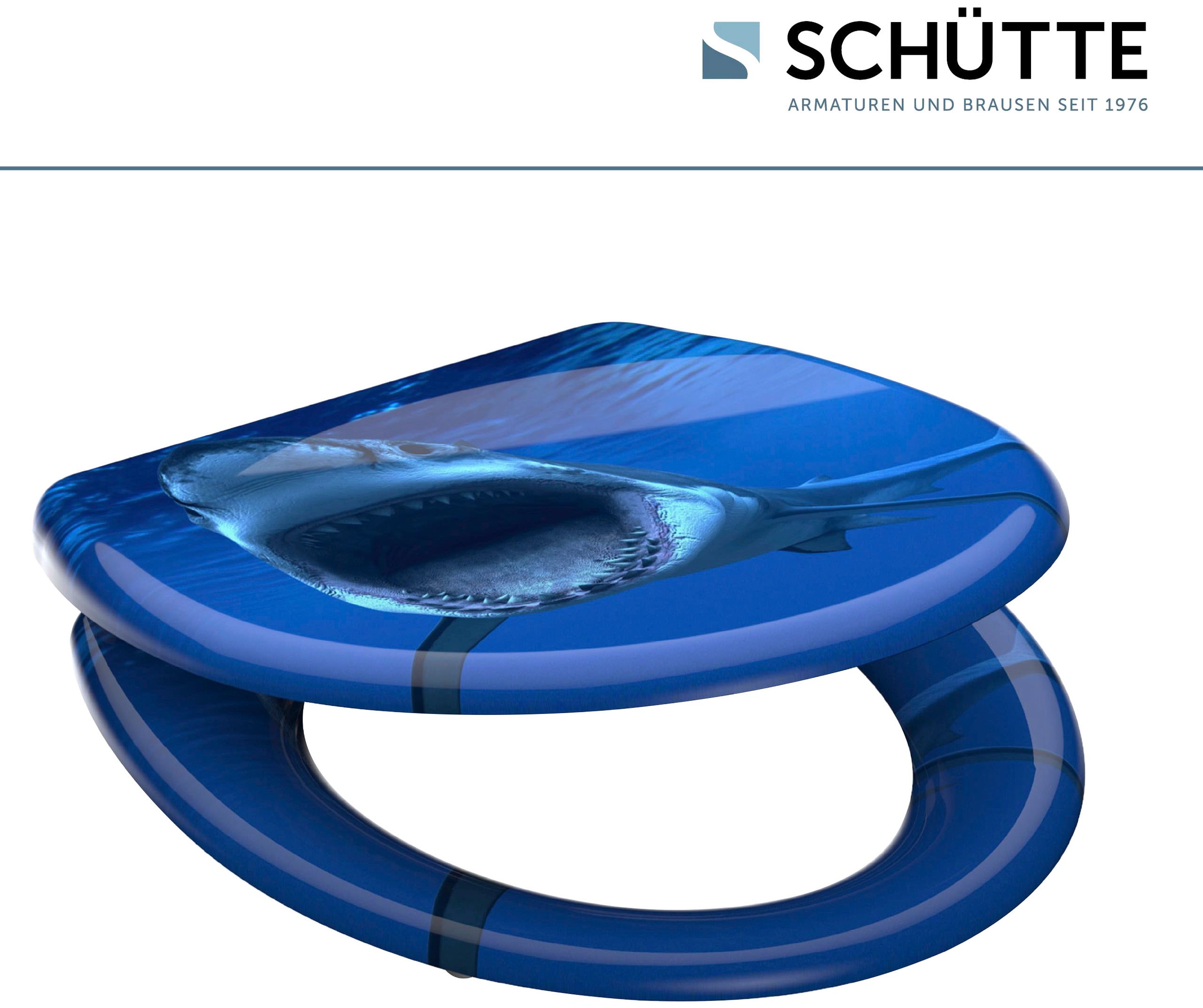 Schütte WC-Sitz »Shark«, Duroplast, mit Absenkautomatik und Schnellverschluss
