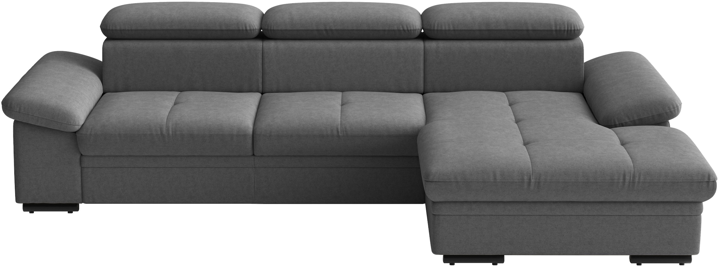 sit&more Ecksofa "Viola L-Form, B: 260 cm, Arm- & Kopfteilverstellung" optional Schlaffunktion, Sofa mit Komfortsitz