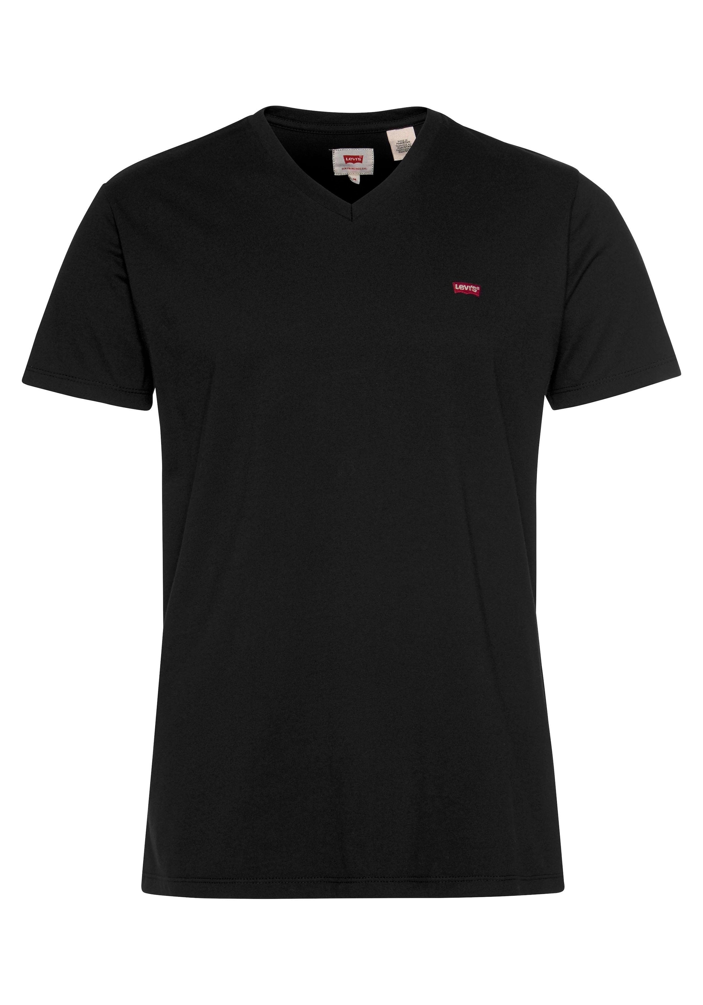 Levi's® V-Shirt »LE ORIGINAL HM VNECK«, mit Logostickerei