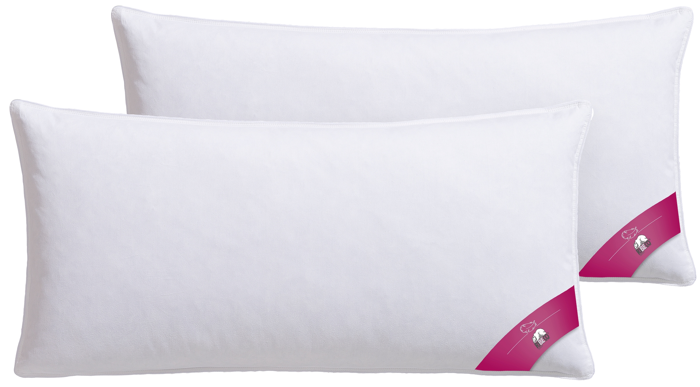 RIBECO Federkissen "Johanna Kopfkissen 1-tlg. oder 2-tlg.: 40x80 cm, 80x80 günstig online kaufen