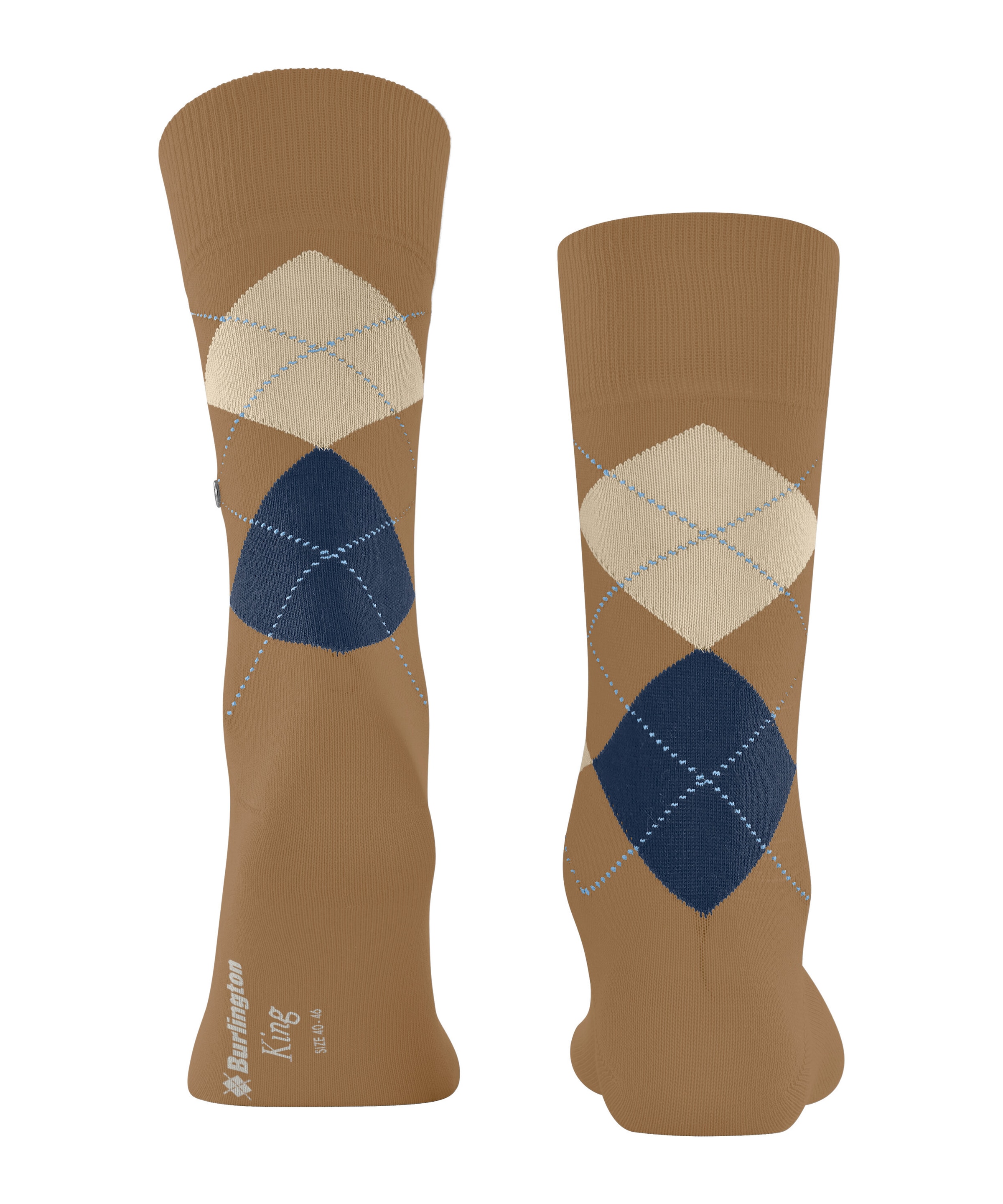 Burlington Socken »King« verstärkt, hochwertig, dünn, kariert