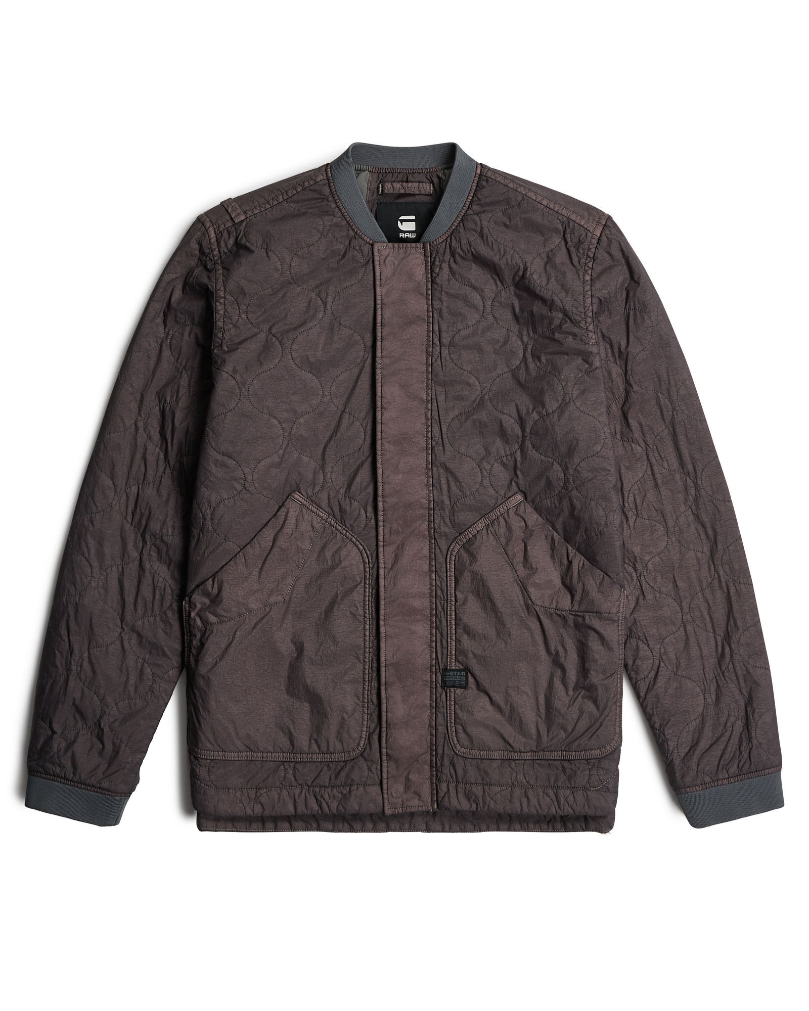Outdoorjacke G-STAR "Light Padded Quilted Jacke", Herren, Gr. M, gs grau gd, Obermaterial: 100% Polyimid, Jacken Outdoorjacke 3