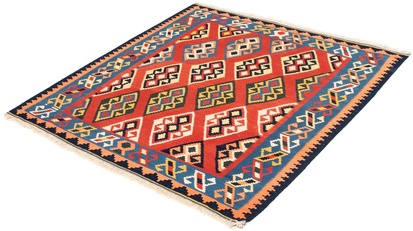 morgenland Wollteppich »Kelim - Oriental quadratisch - 105 x 104 cm - dunkelrot«,... kaufen