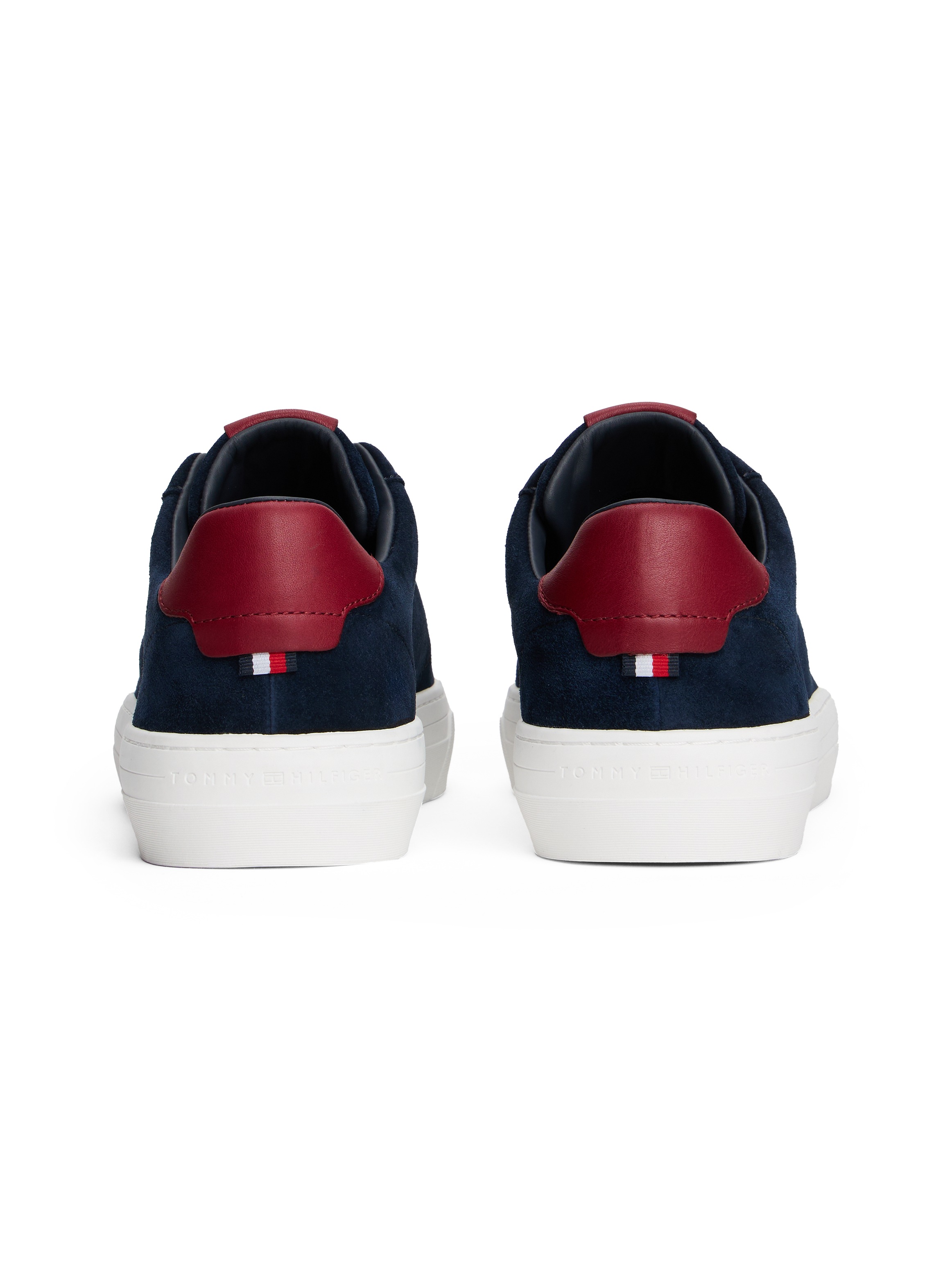 Tommy Hilfiger Sneaker »PREMIUM DRESS CUPSOLE SUEDE«, Freizeitschuh, Halbschuh, Schnürer mit seitlicher Logoprägung