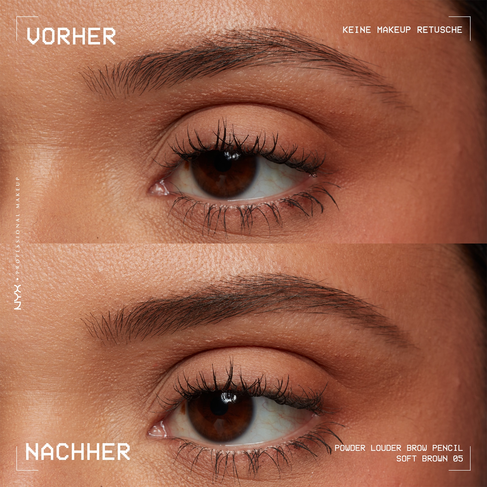 NYX Augenbrauenpflege »Makeup Powder Louder Brow Pencil«, mit Mikrofiber