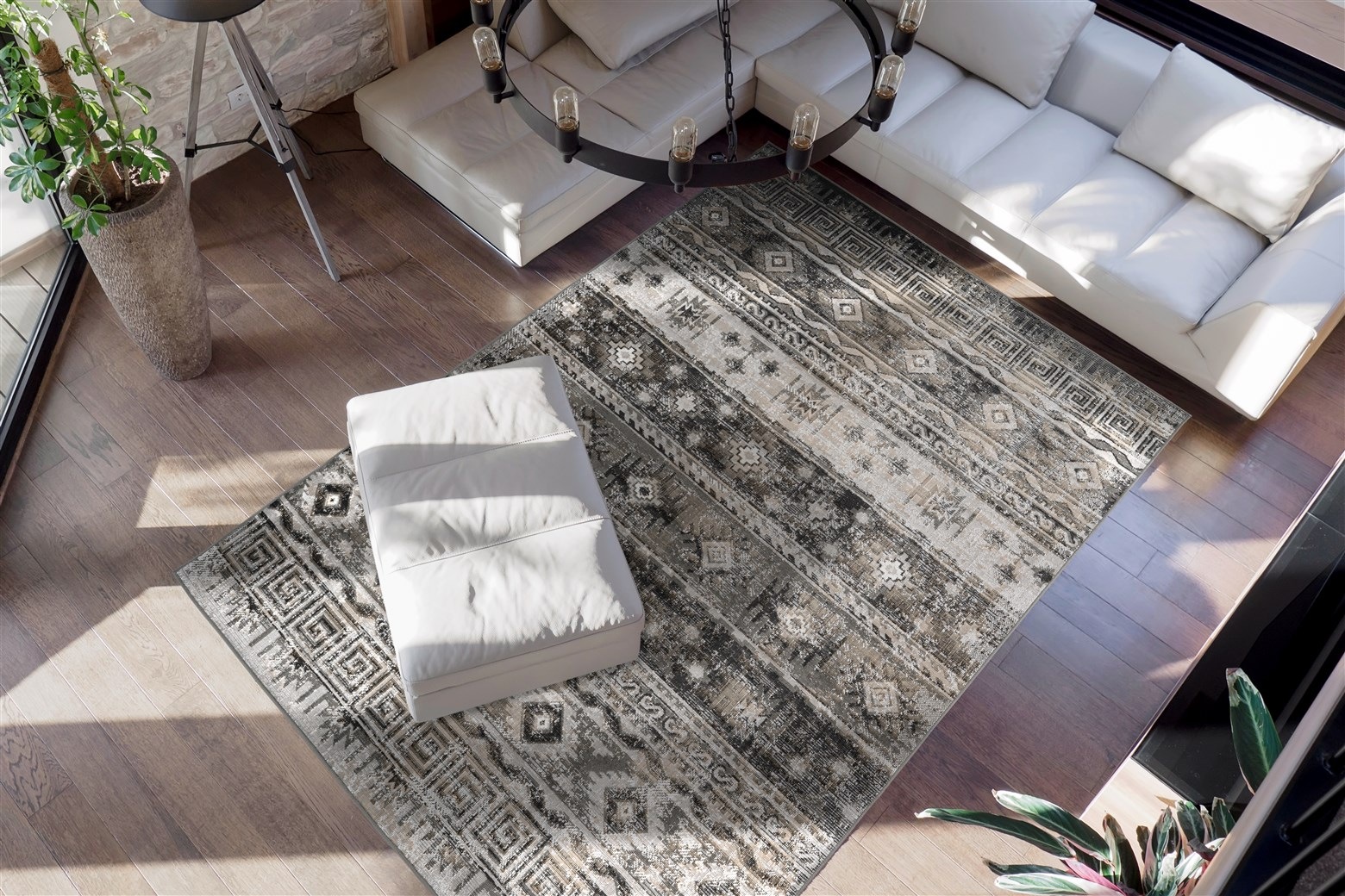 me gusta Teppich »Ariya 325«, rechteckig, 6 mm Höhe, Flachflor, gekettelt, Wohnzimmer