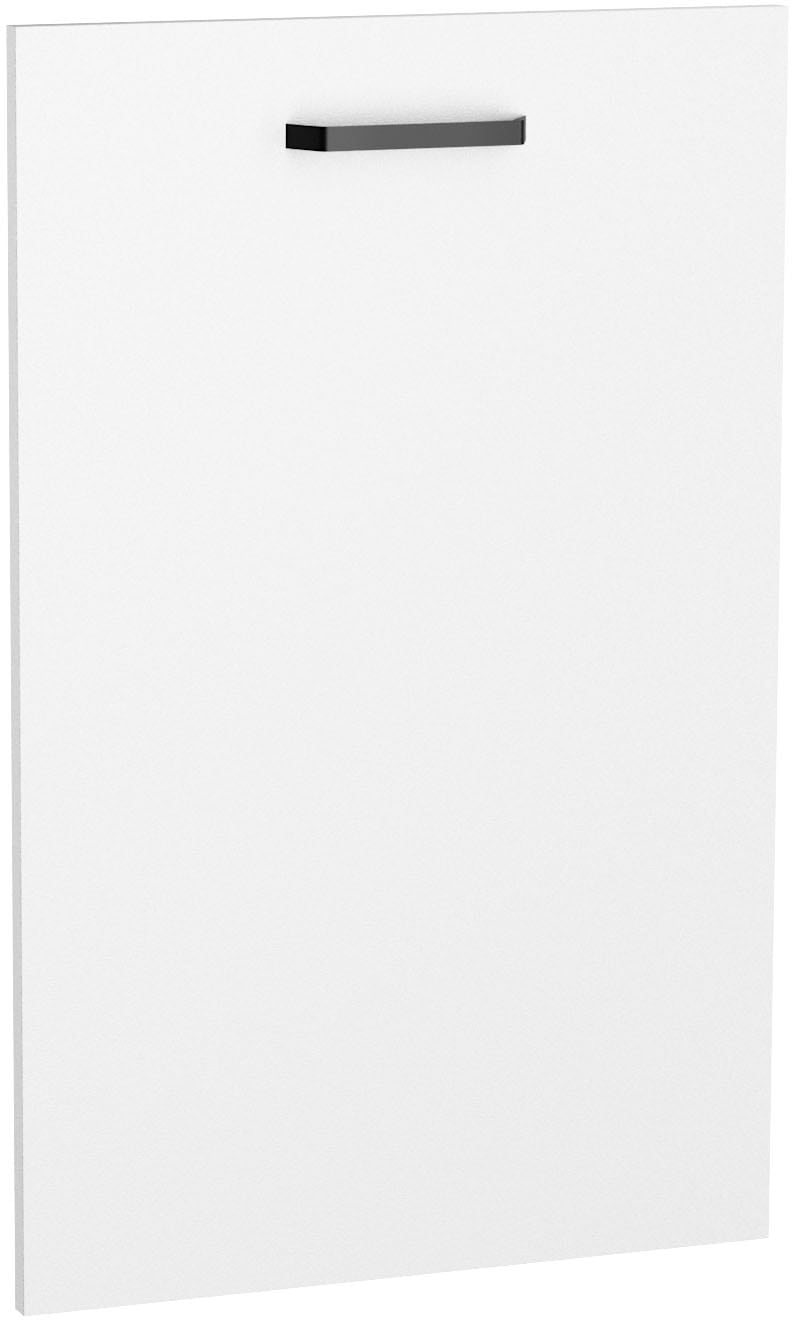 Vorsatztür KOCHSTATION, B:45cm H:70cm T:1,6cmweiß matt, Vorsatztüren, "Paula", für vollintegrierten Geschirrspüler 45 cm