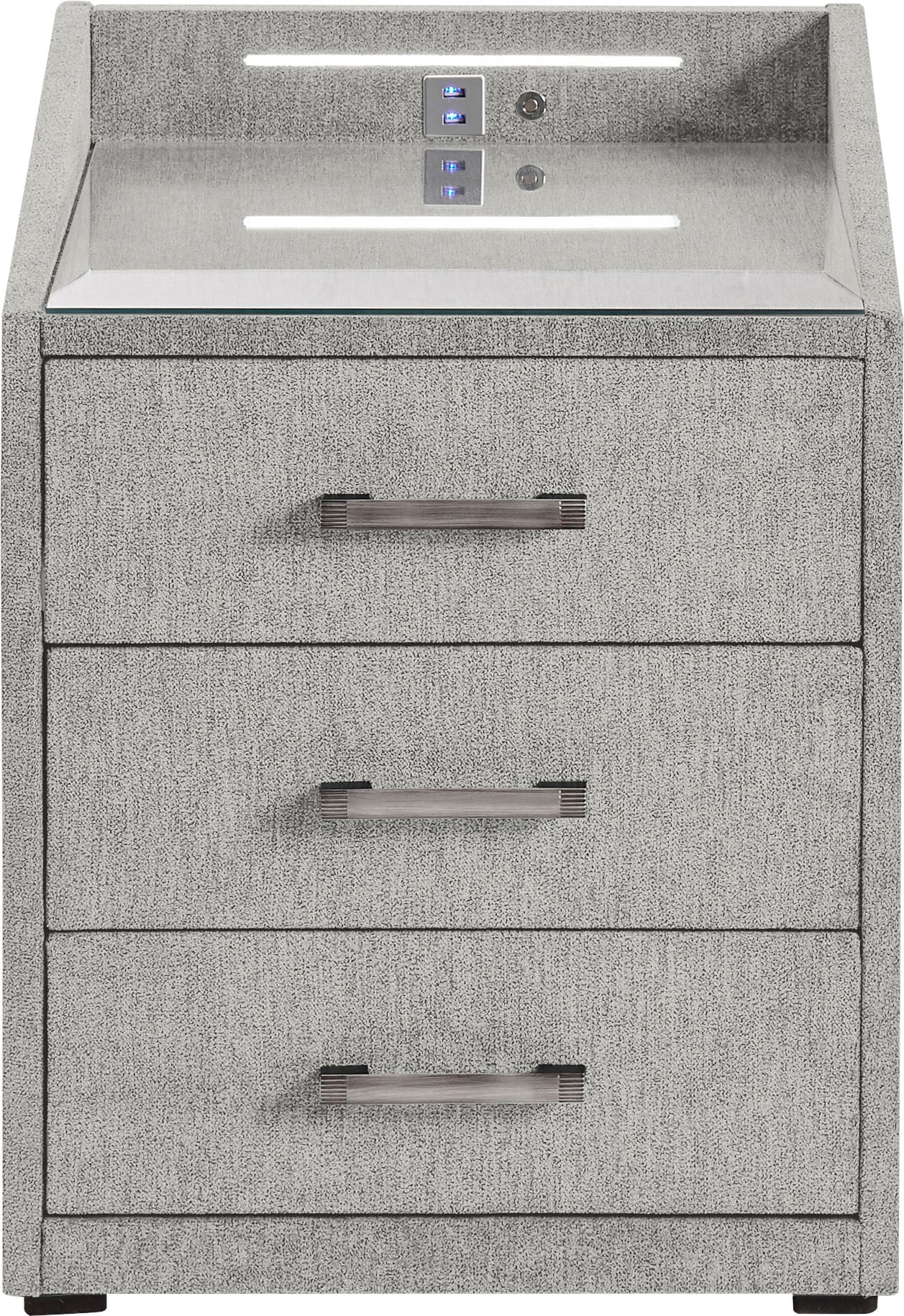 ED EXCITING DESIGN Nachtkonsole »Moon«, mit LED-Beleuchtung und USB-Anschluss & USB-C-Anschluss