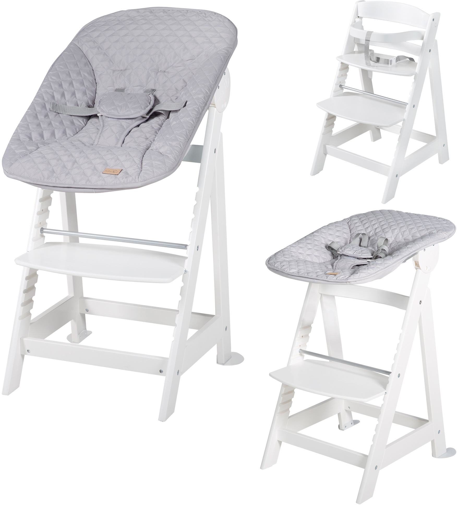roba Hochstuhl "Treppenhochstuhl 2-in-1 Set Style, Born Up" () mit Neugebor günstig online kaufen