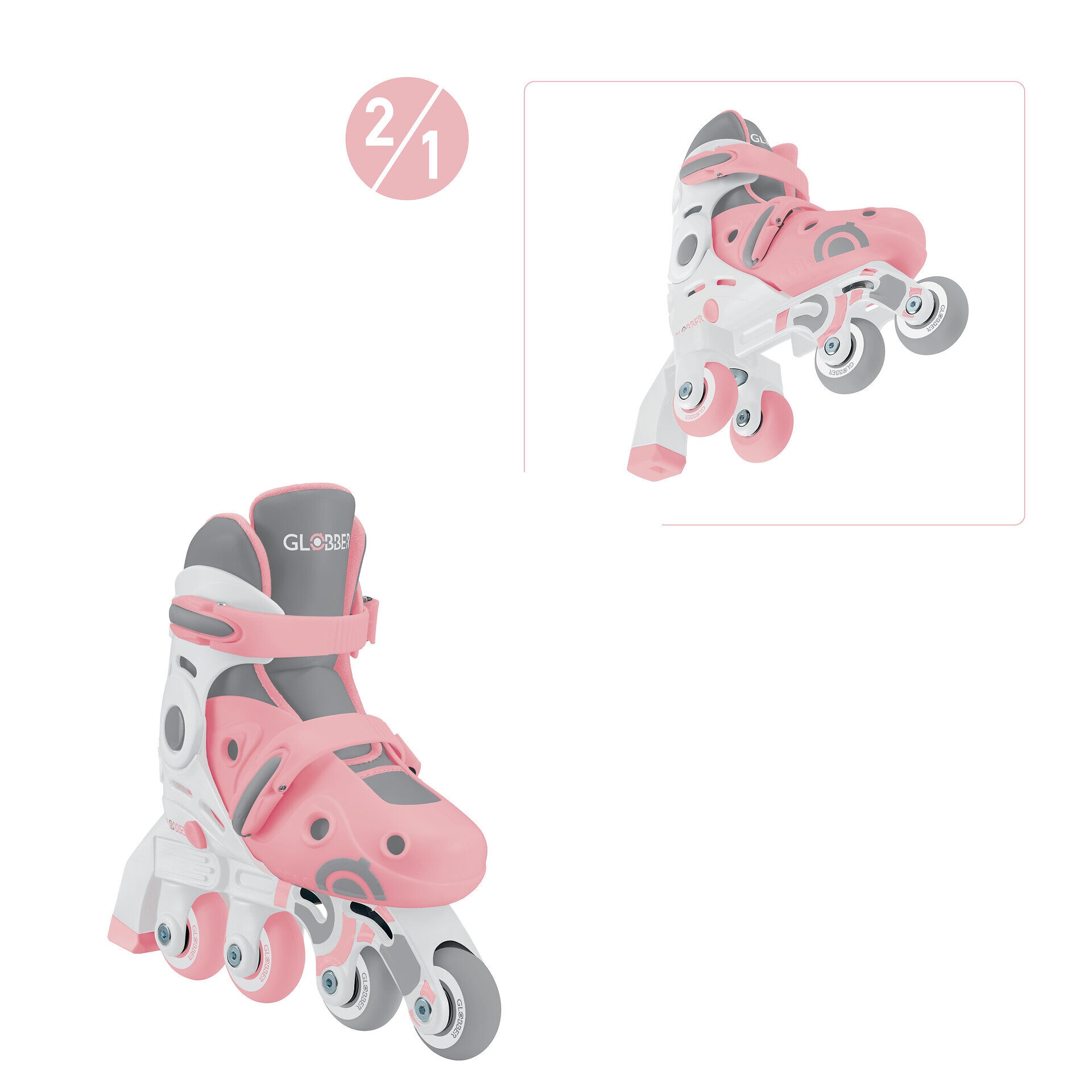 Globber Inlineskates »LEARNING SKATES 2in1, Gr. 26-29«