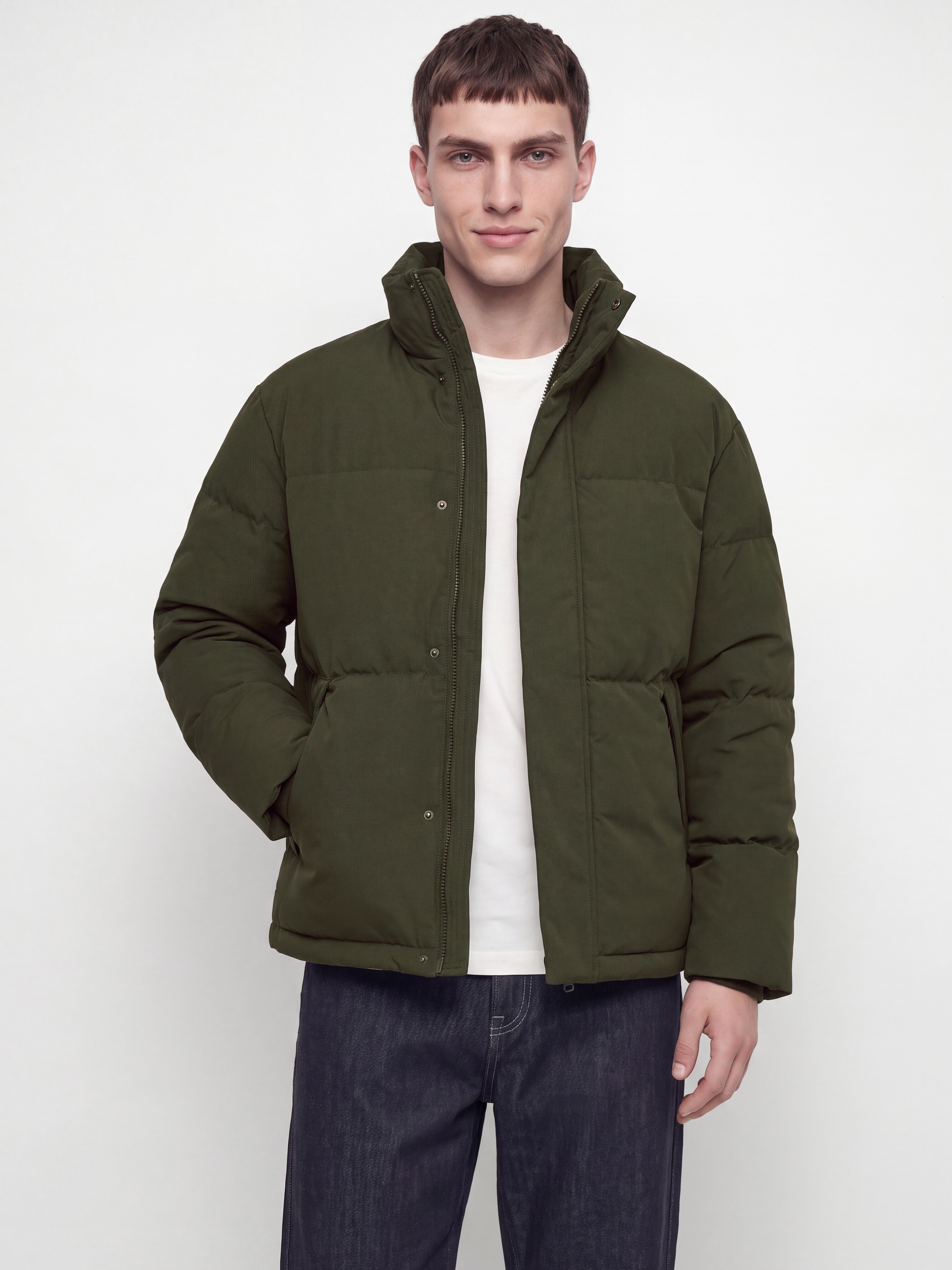 Jack & Jones Steppjacke "JJESOHO PUFFER COLLAR AW26 SN" Kunstfaser, regular fit