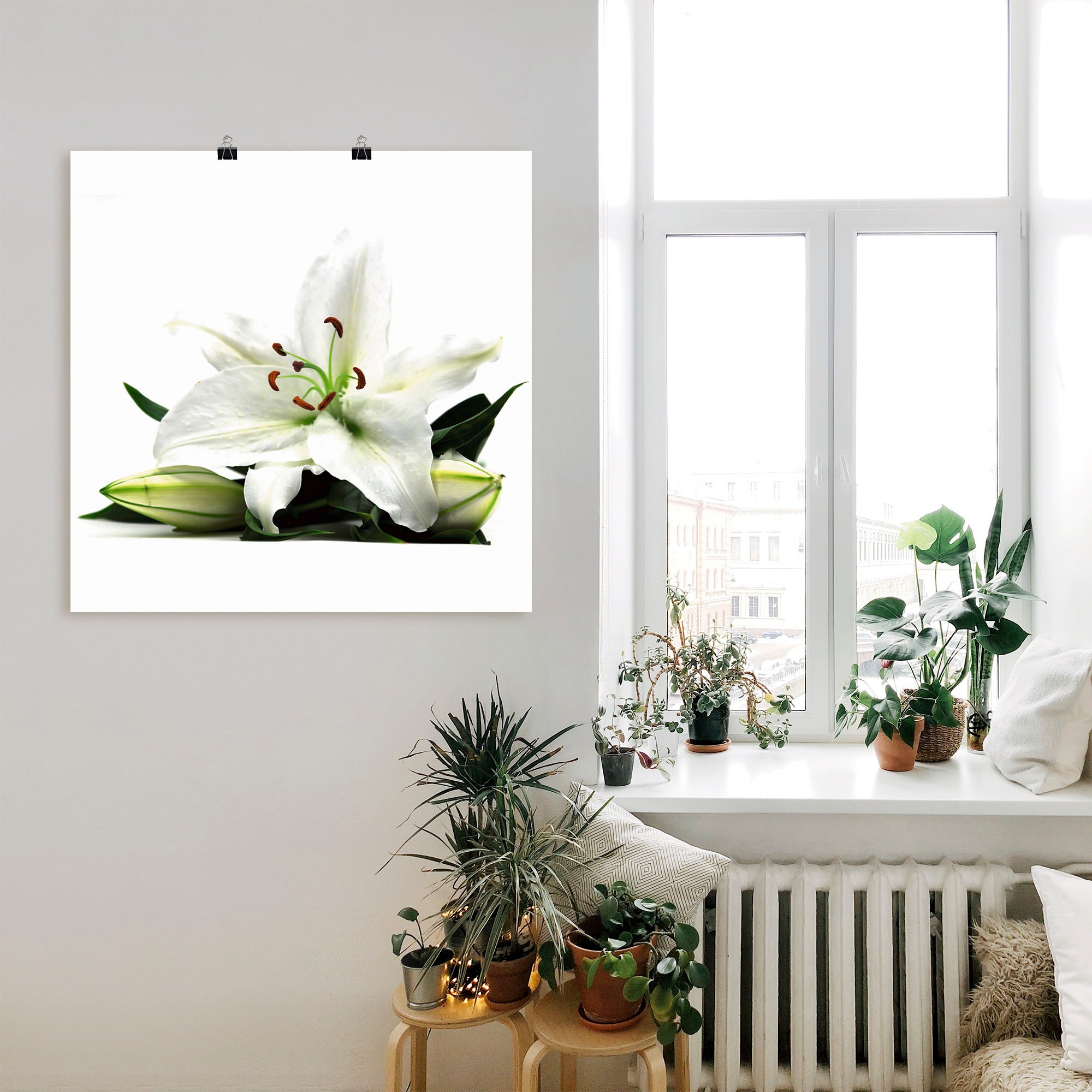 Artland Wandbild »Große Lilie«, Blumen, (1 St.), als Leinwandbild, Poster in verschied. Größen