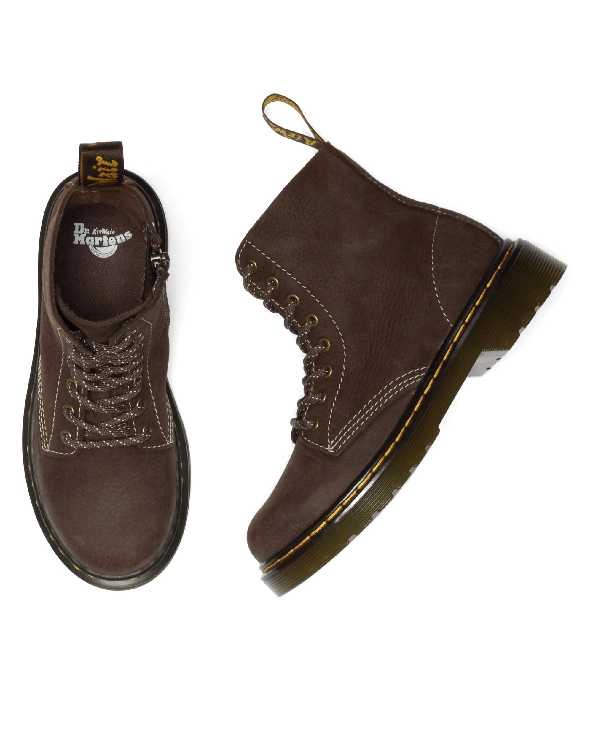 DR. MARTENS Schnürstiefel »8 Eye Boot ROMARIO«  Kinderschuh, Freizeitstiefel mit zusätzlichem Innenreißverschluss