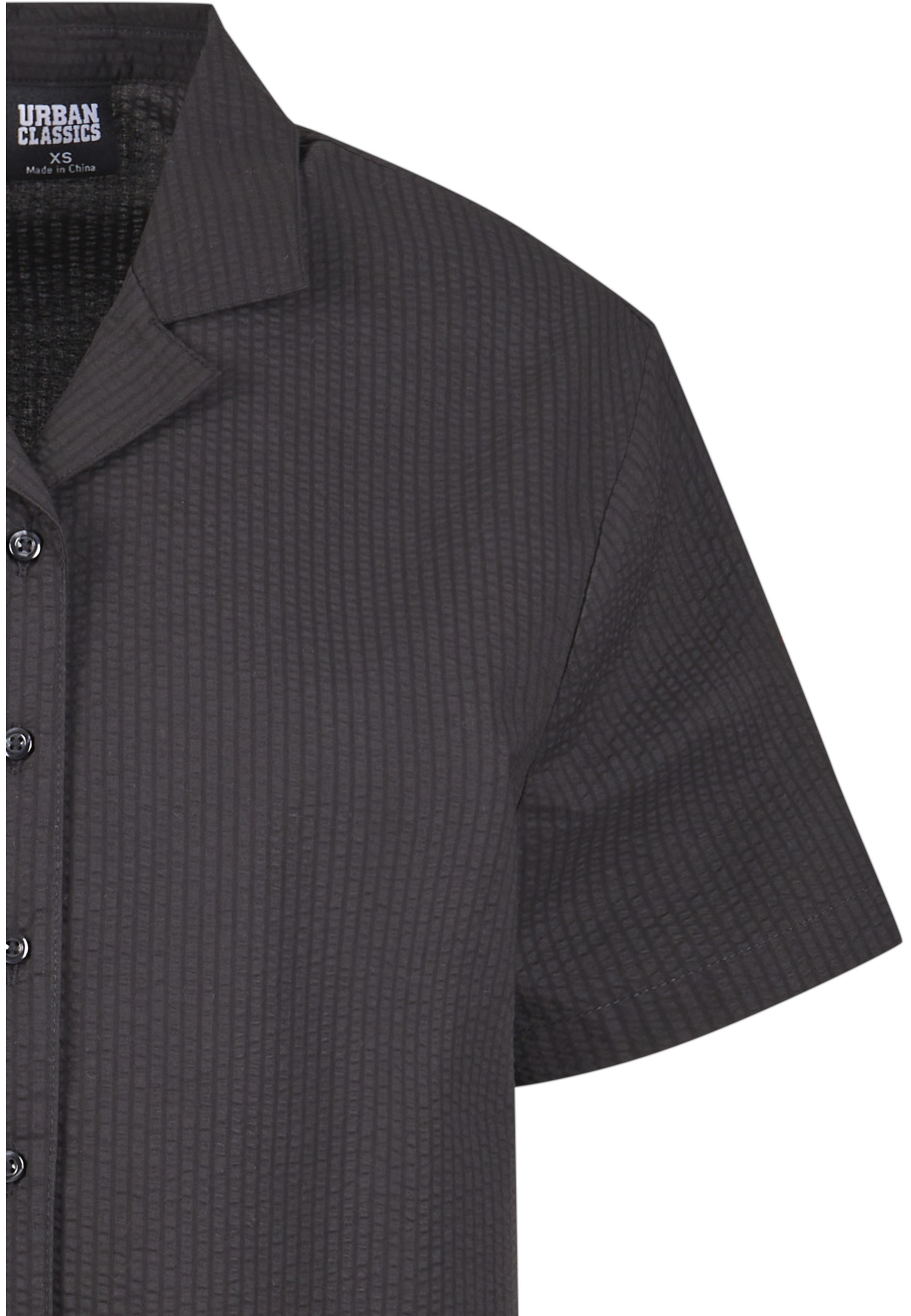 URBAN CLASSICS Blusentop »Urban Classics Damen Ladies Seersucker Shirt«
