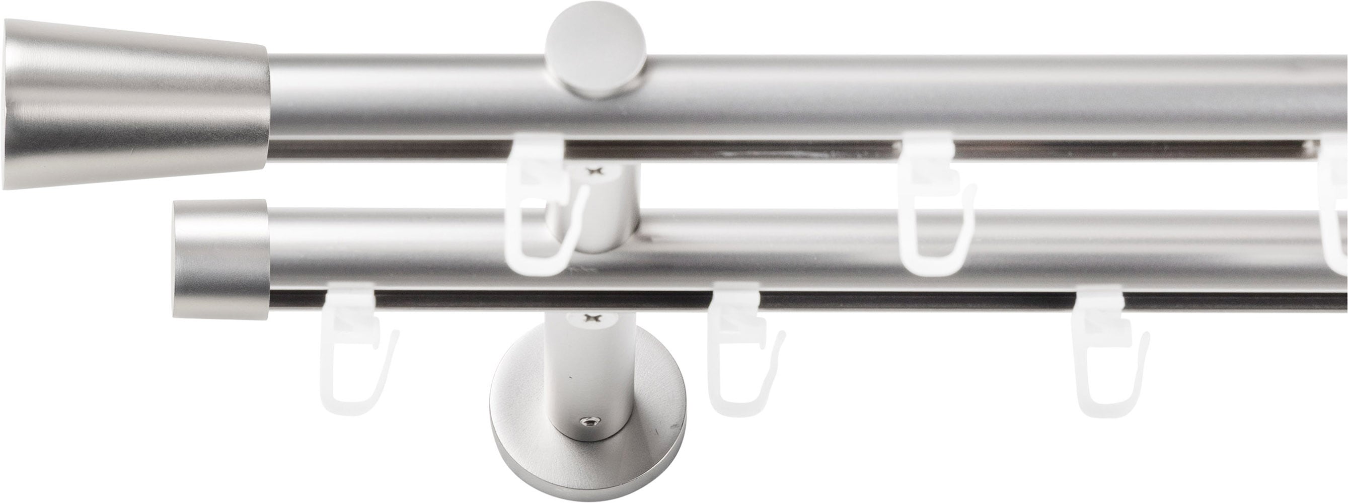 SN DECO GROUP Gardinenstange Ø 19 mm 2 läufig-läufig Fixmaß;kürzbar