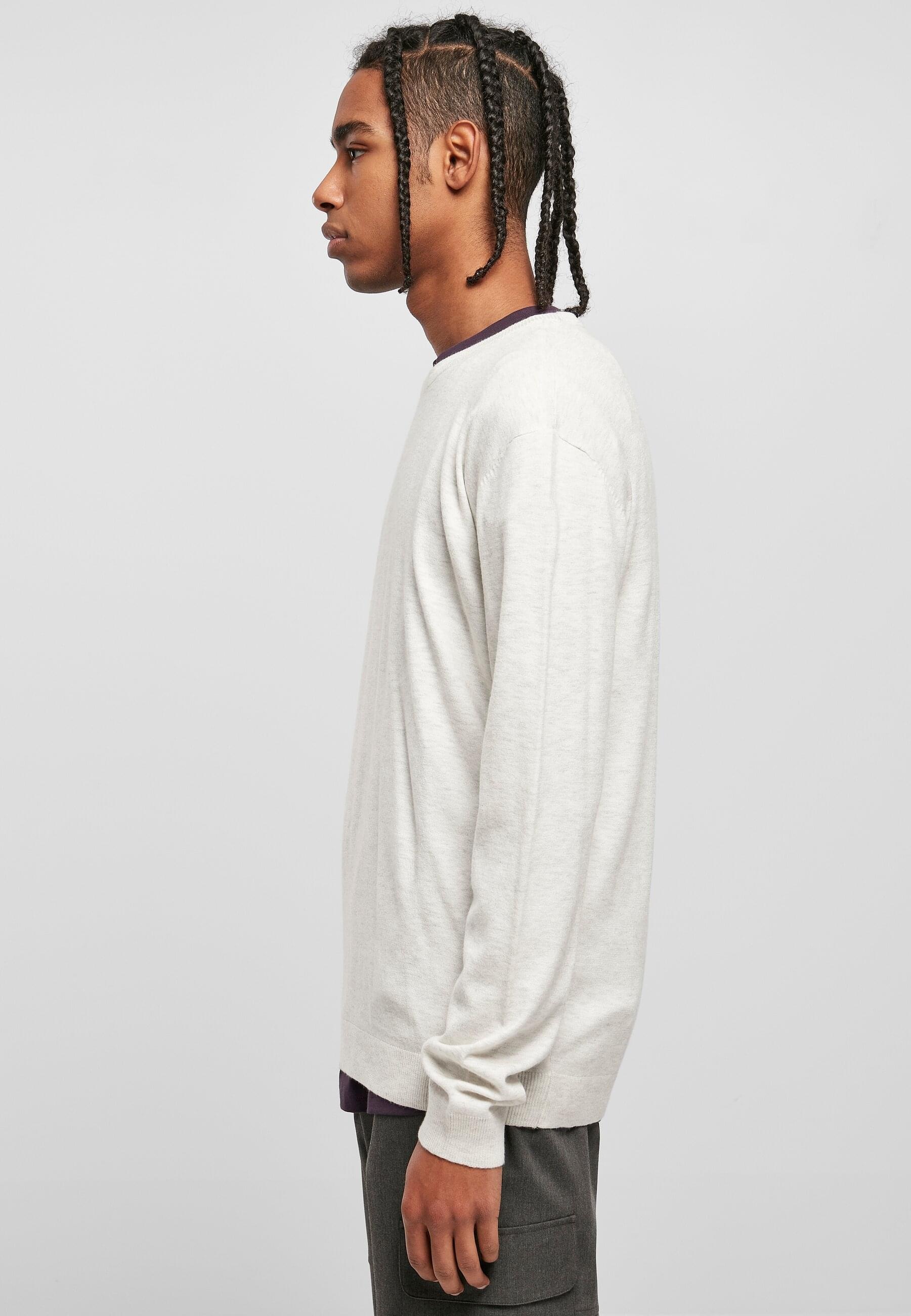 URBAN CLASSICS Rundhalspullover »Urban Classics Herren Eco Mix Sweater«