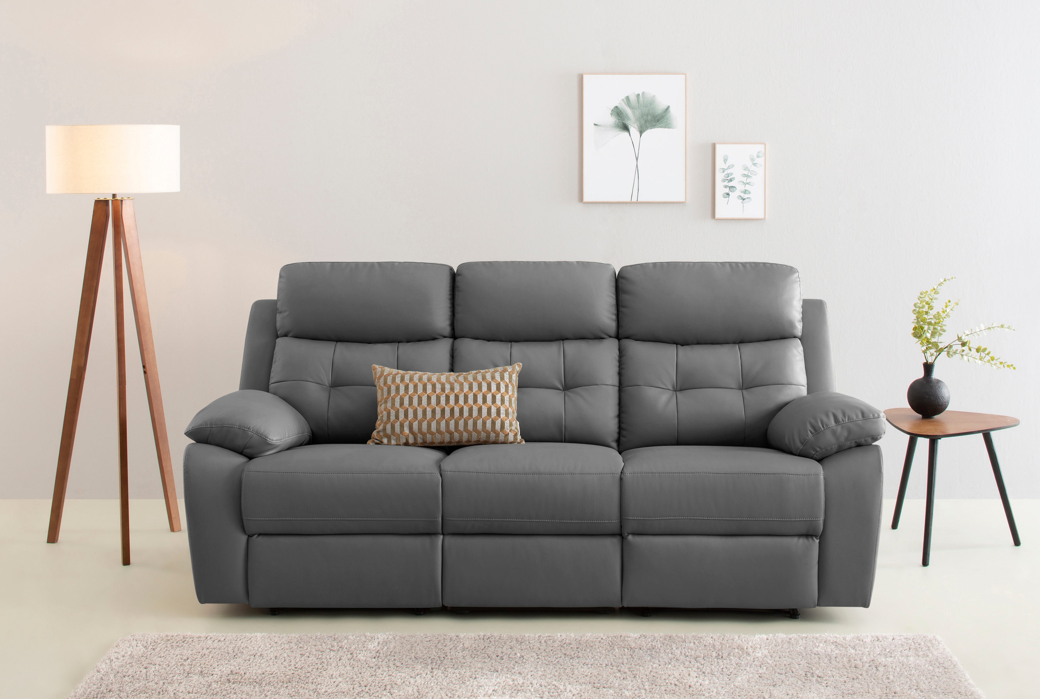 OTTO home 3-Sitzer "Lannilis" mit manueller und elektrischer Relaxfunktion
