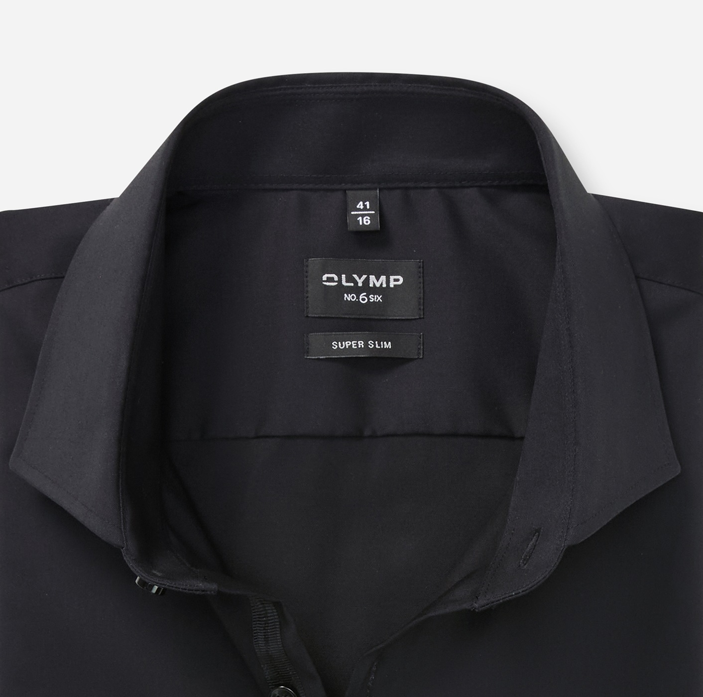 OLYMP No. Six Long Sleeve Shirt Black Size 39 6
