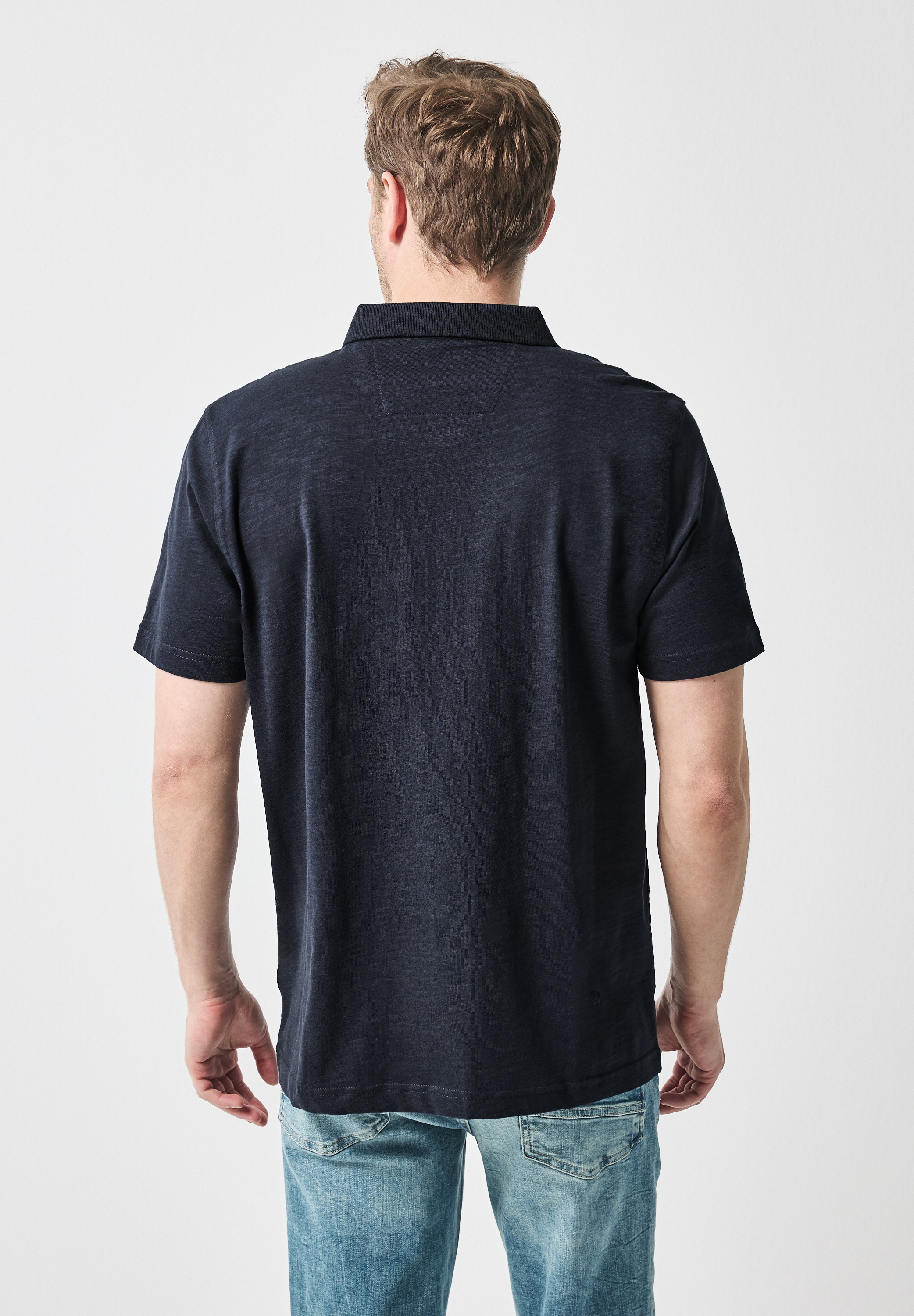 STREET ONE MEN Poloshirt aus reiner Baumwolle günstig online kaufen