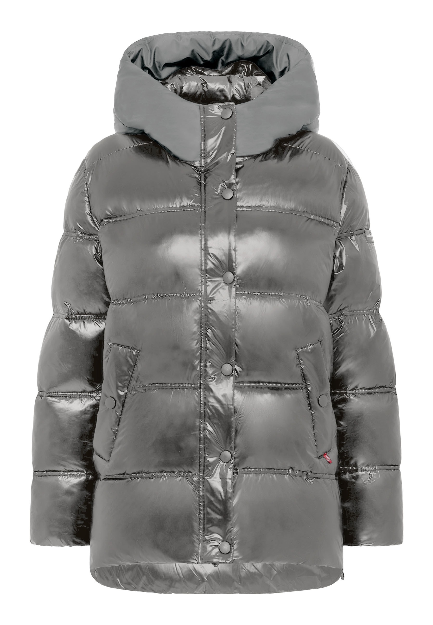 Frieda & Freddies Winterjacke »Frieda & Freddies Pufferjacke im Materialmix mit Kapuze«