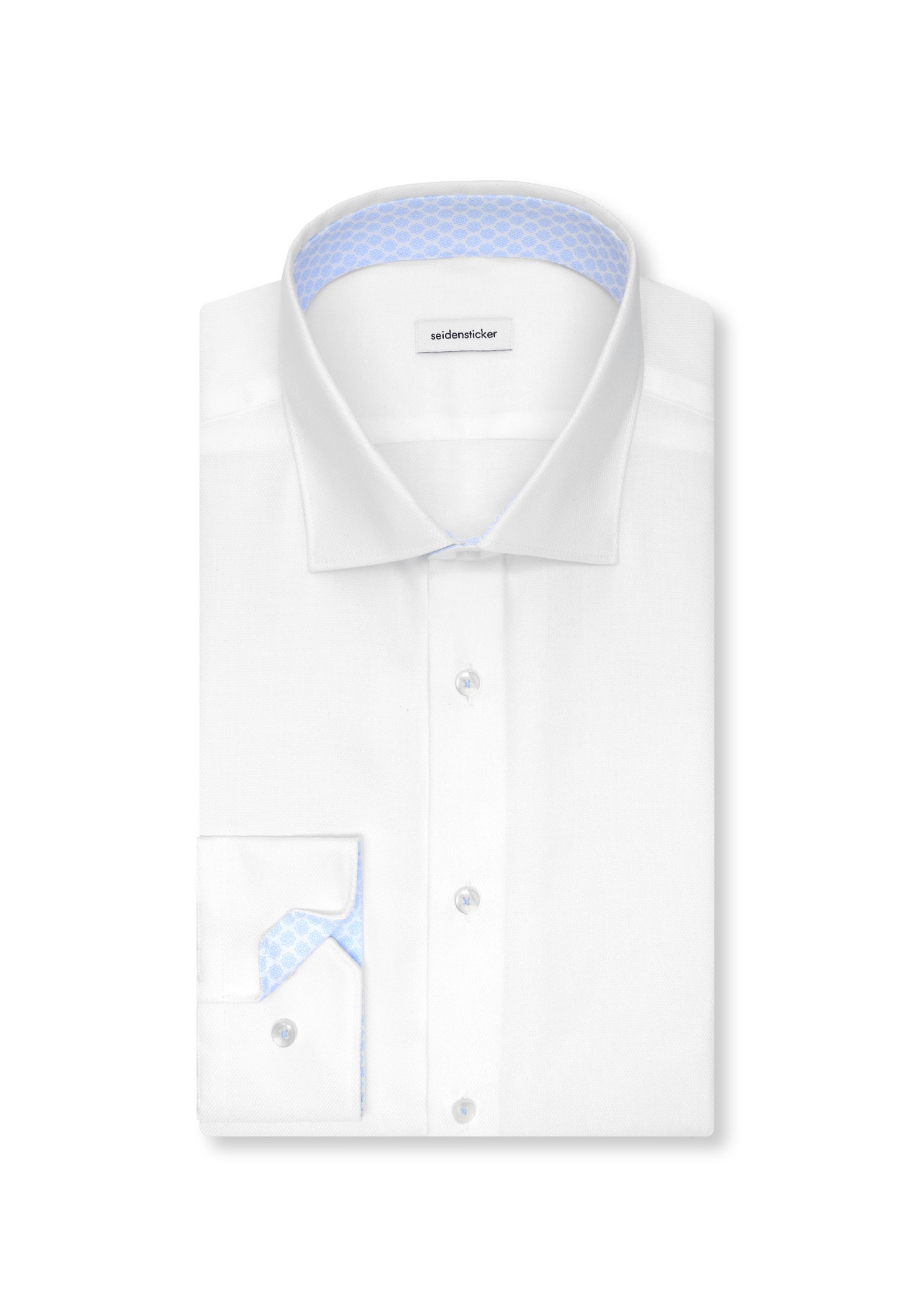 seidensticker Businesshemd »Schwarze Rose« Shaped 1/1 Kentkragen Struktur