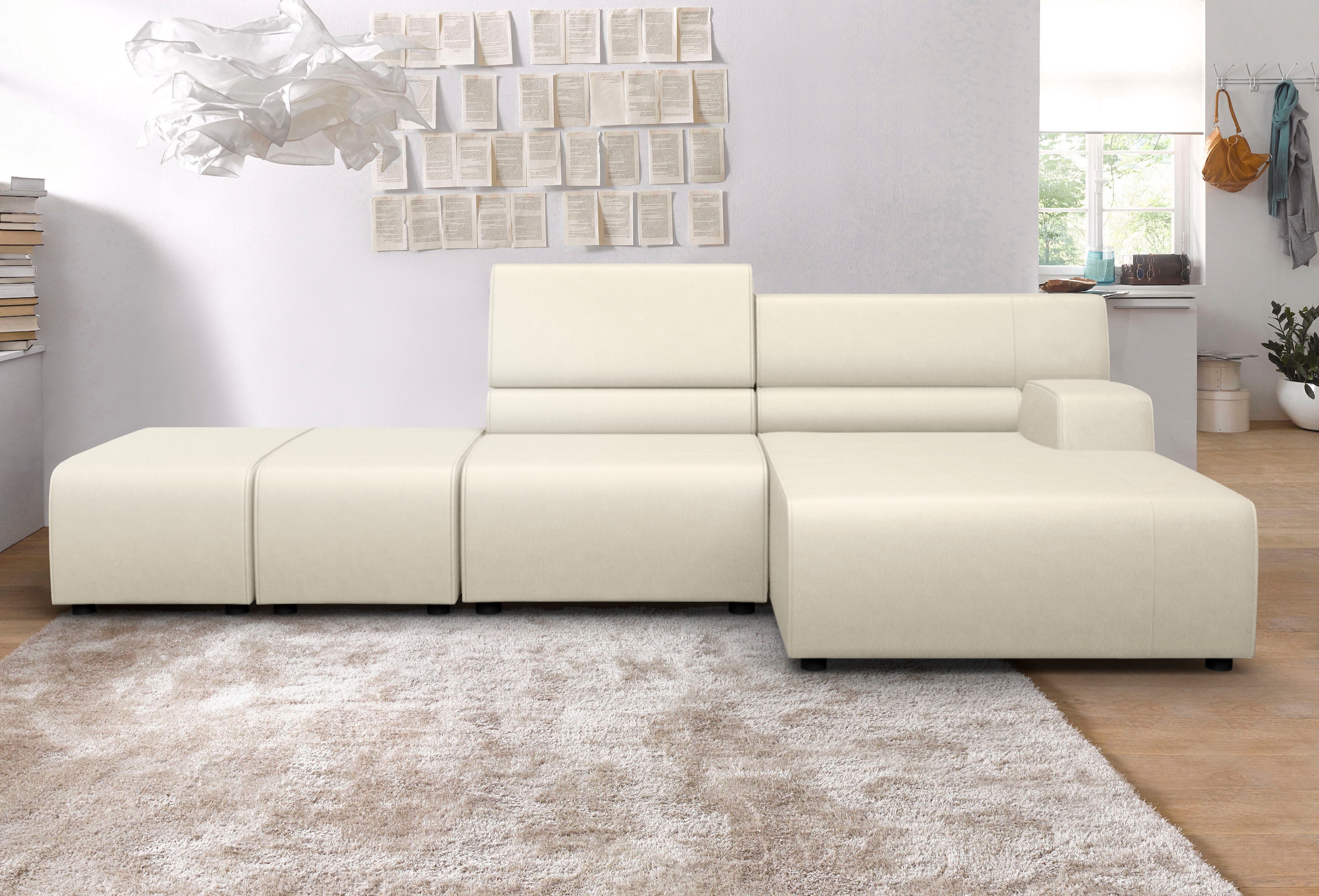 Egoitaliano Ecksofa "Babouche, Designsofa mit außergewöhnlichem Sitzkomfort zum Wohlfühlen"