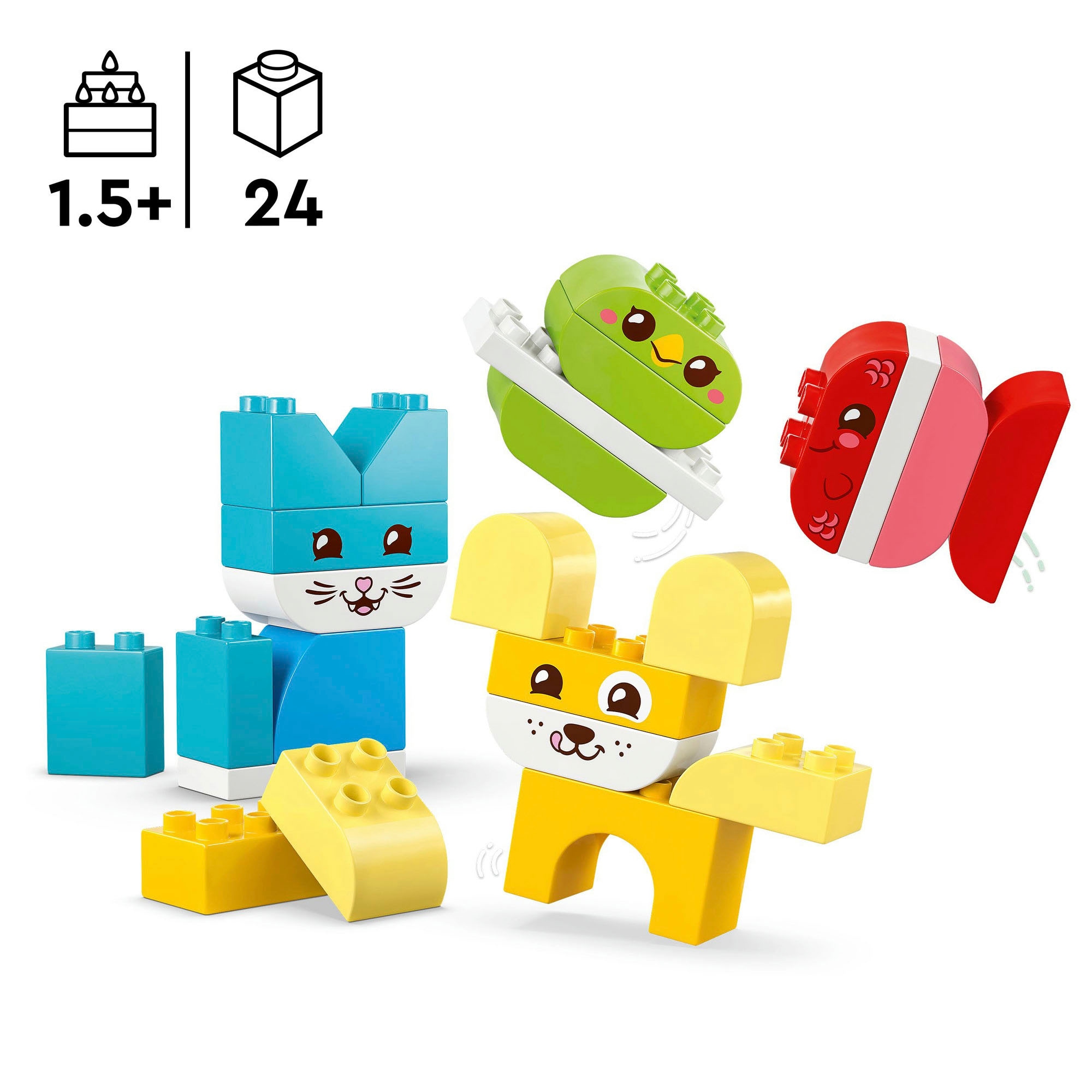 LEGO® Konstruktionsspielsteine »3-in-1 Kreative Tiere (10477), LEGO DUPLO My First« Made in Europe