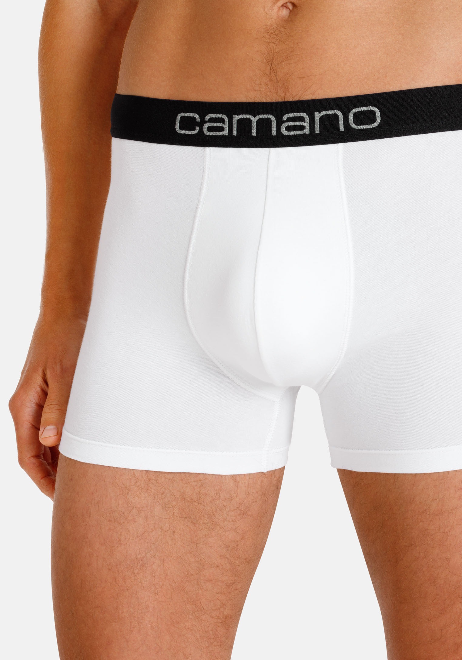 Camano Boxershorts »comfort«, (6er Pack), mit Stretch-Logobund