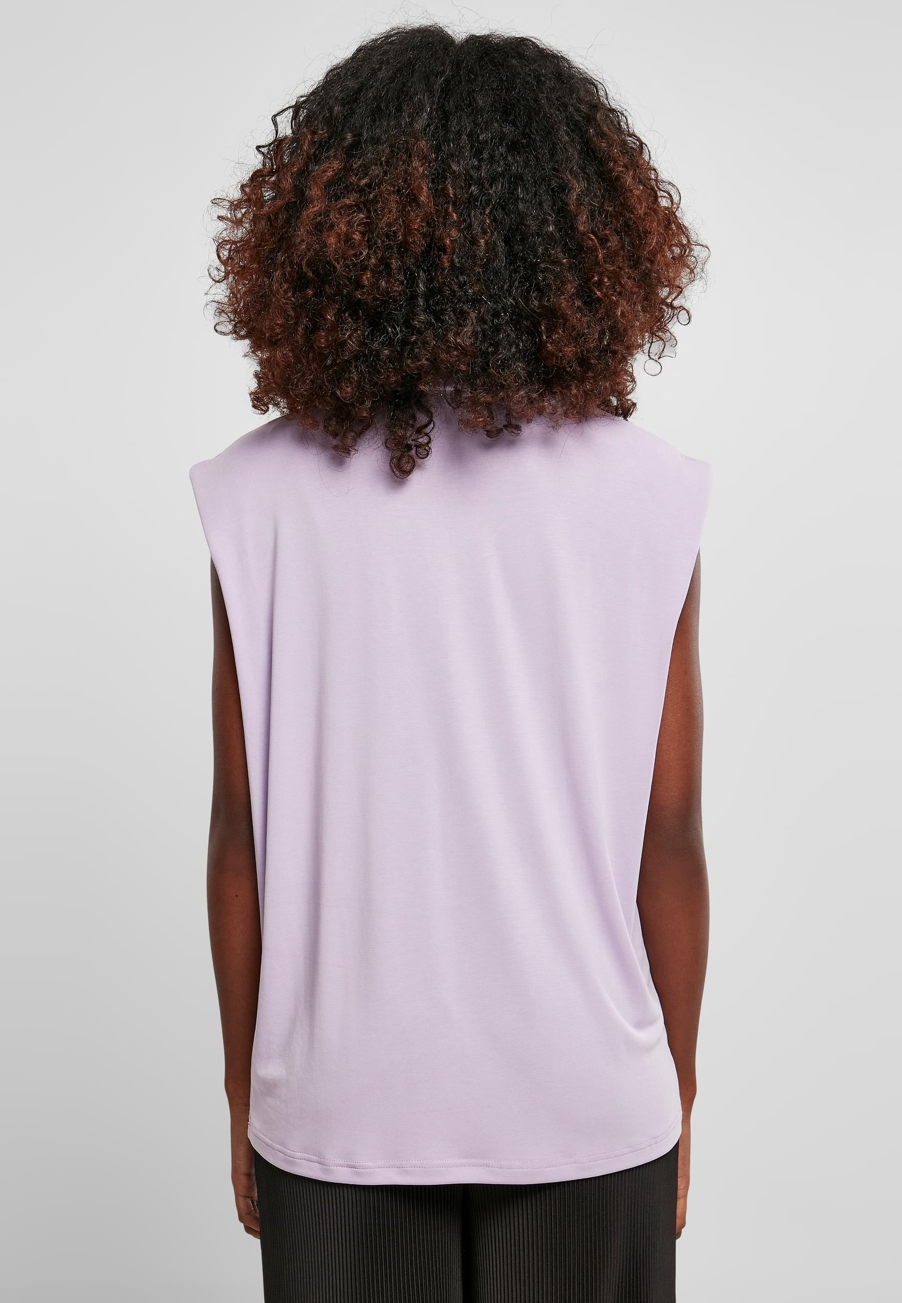 URBAN CLASSICS Muskelshirt »Urban Classics Damen Ladies Modal Padded Shoulder Tank«, (1 tlg.)