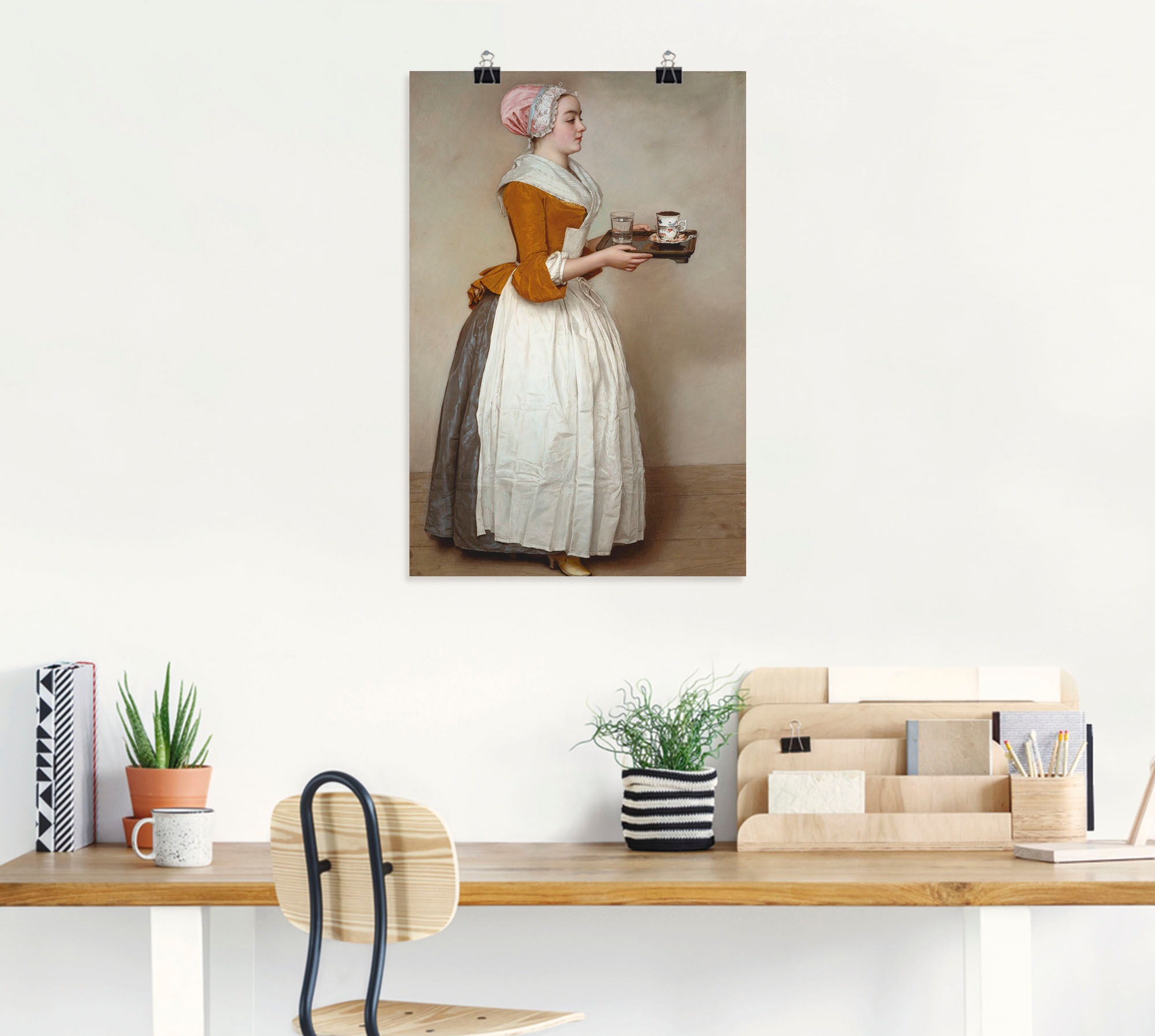 Artland Wandbild "Das Schokoladenmädchen. Um 1744/45" Frau 1 Stk. tlg. als günstig online kaufen