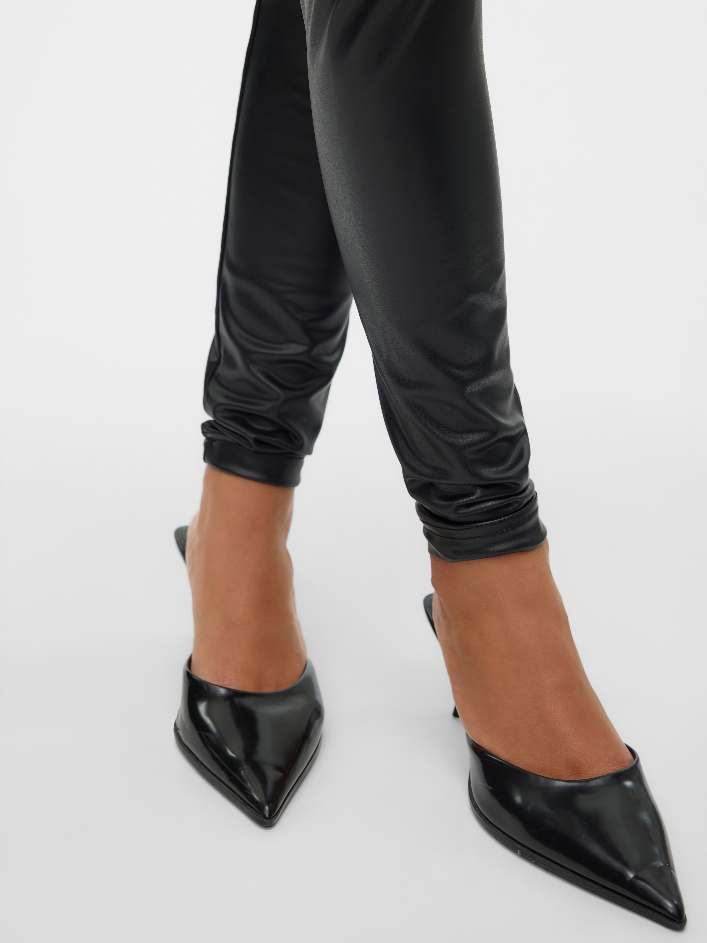 Vero Moda Lederimitathose »VMGANA MR PL LEGGING«
