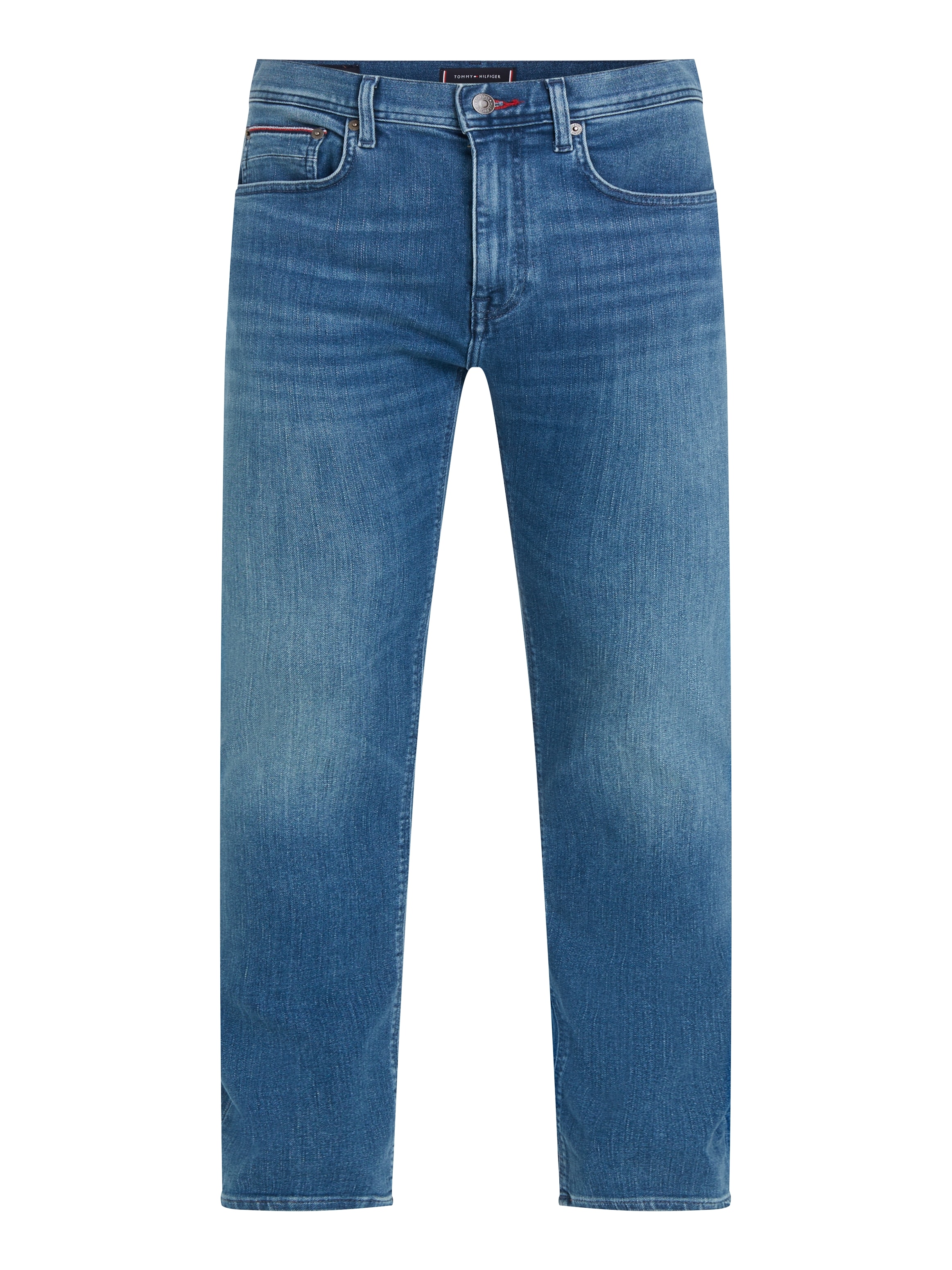 Tommy Hilfiger 5-Pocket-Jeans »SLIM BLEECKER PSTR«, mit Tommy Hilfiger Leder-Batch am hinteren Bundabschluss